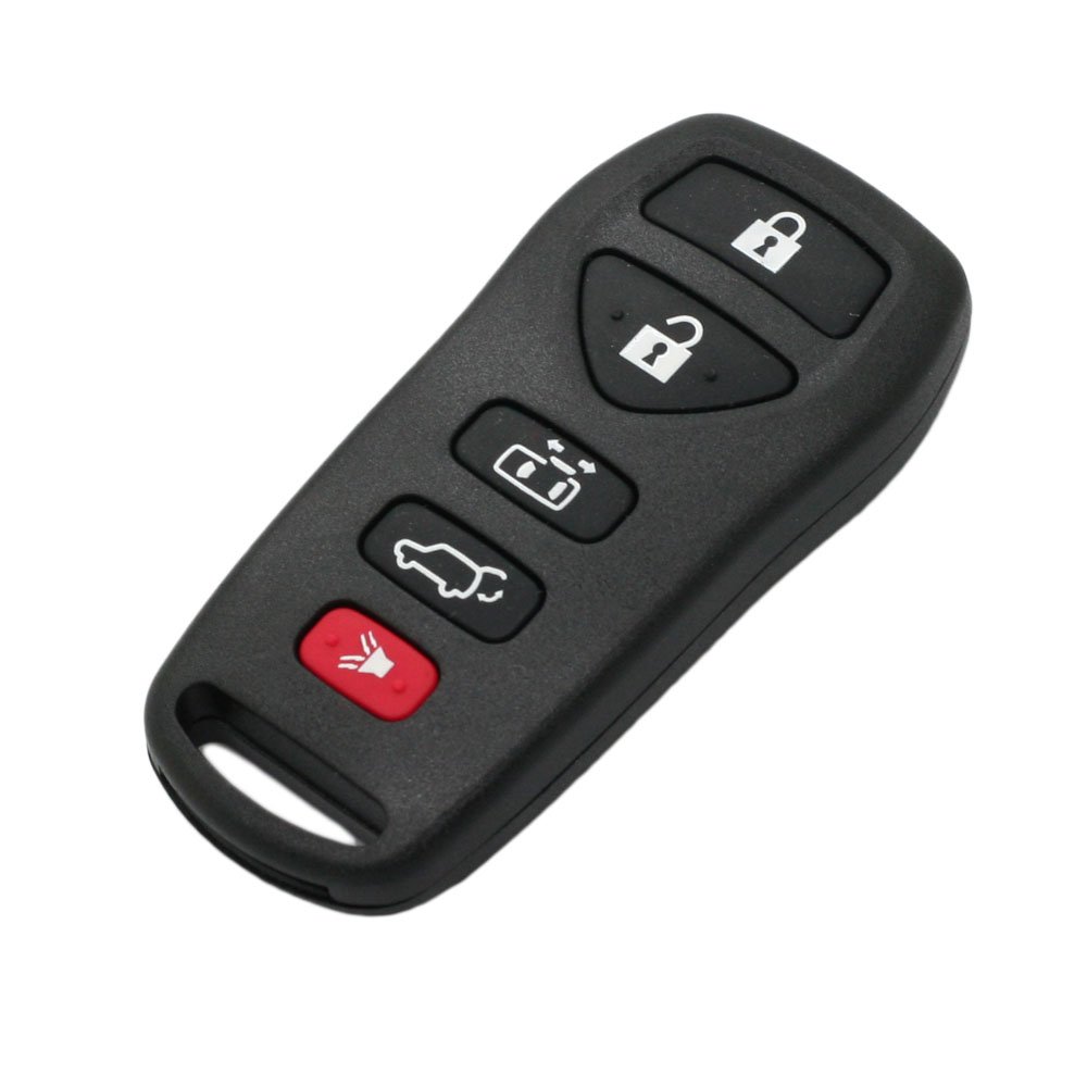 SEGADEN Replacement Key Shell for NISSAN Quest - 5 Button Keyless Entry Remote Key Fob Case (Compatible with PG5001) | Car Accessories & Spare Parts for Vehicle Security