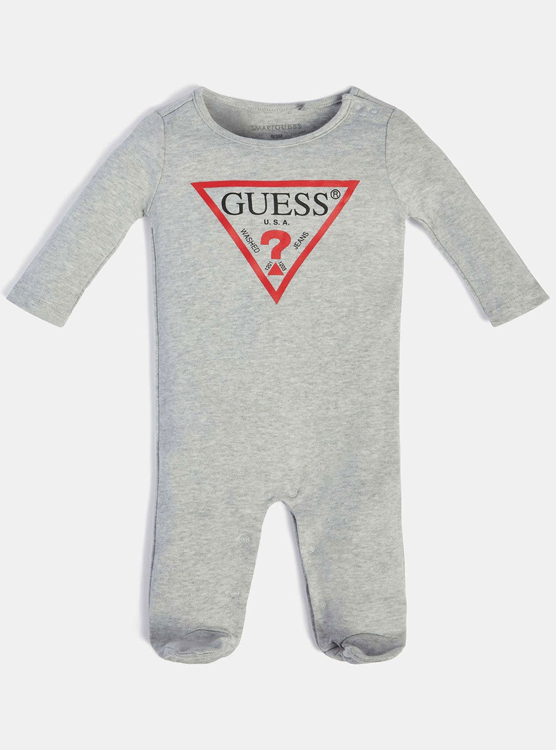 Grey Logo Baby Onesie (0-12 Months) - Soft & Comfortable for Newborns & Infants - Perfect for Playtime, Naptime & Everyday Wear