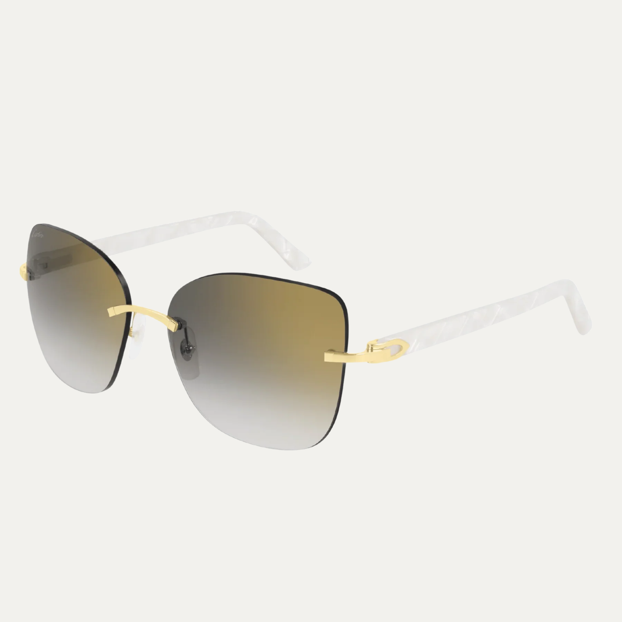 Cartier CT0001RS 001 57mm Unisex Luxury Sunglasses - UV Protection, Polarized Lenses for Driving, Travel & Outdoor Activities