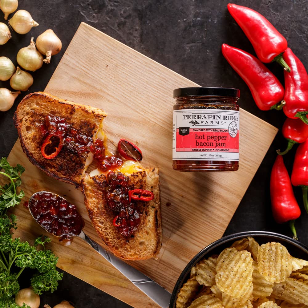 Bacon Crate Gift Box - 5 Premium Bacon-Flavored Snacks Including Maple Bacon Jerky & Bacon Seasoning - Perfect for Men's Gifts, Father's Day, BBQ Parties & Game Night Snacks