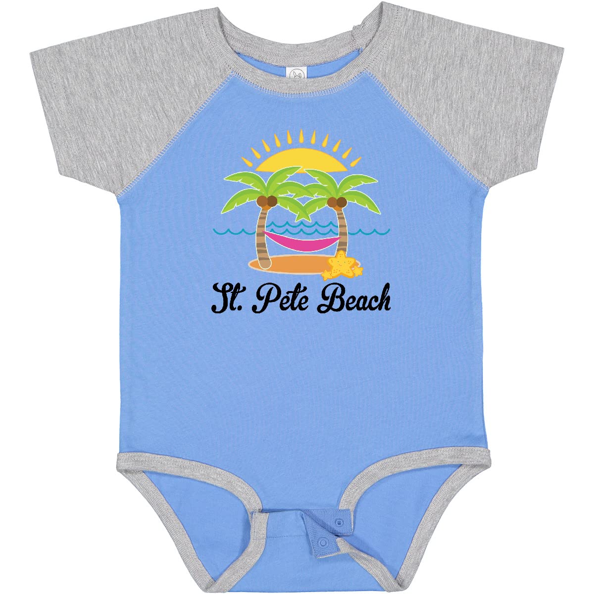 Inktastic St. Pete Beach Florida Vacation Baby Bodysuit - Cute Florida Souvenir Outfit for Infants & Toddlers - Perfect for Beach Trips, Family Vacations & Photo Shoots