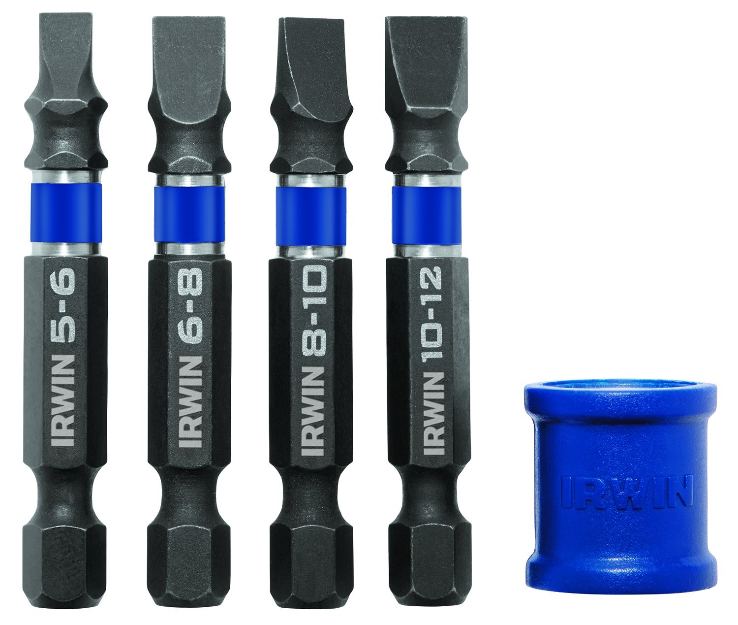 IRWIN Tools 1903762 IMPACT Performance Series Screwdriver Power Bit - Heavy Duty Impact Driver Bit Set for Woodworking, Construction & DIY Projects