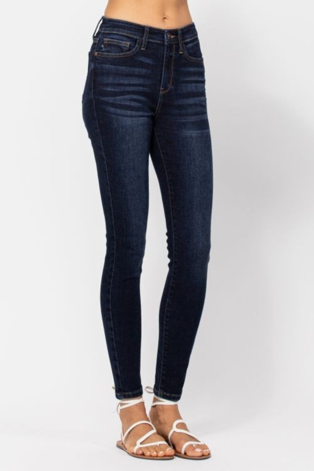 Judy Blue High Waist Skinny Jeans for Women - Stretch Denim Pants with Comfortable Fit - Perfect for Casual Wear, Office & Date Night