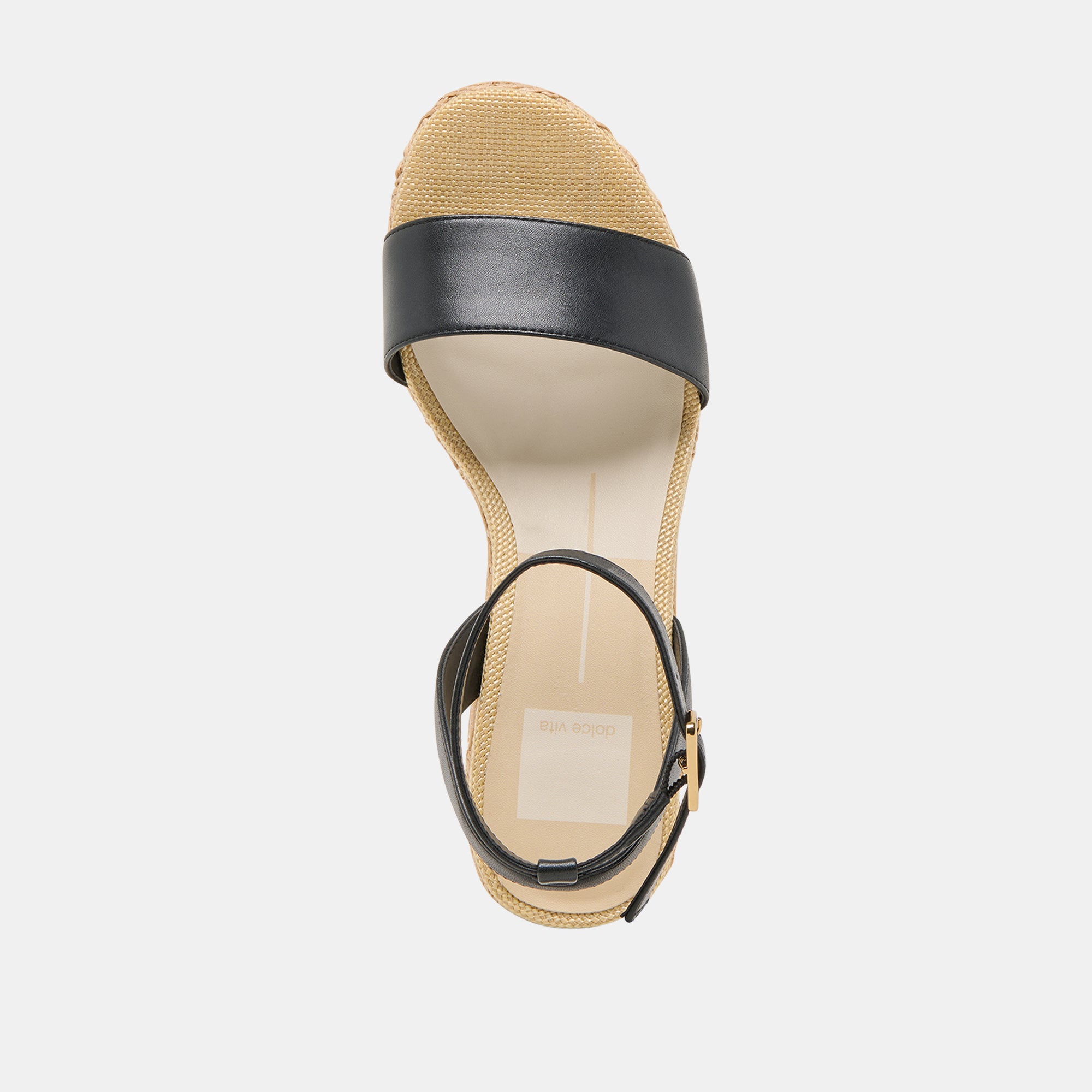 TALISA Women's Black Leather Wedge Sandals - Comfortable & Stylish for Summer, Beach, and Casual Outings