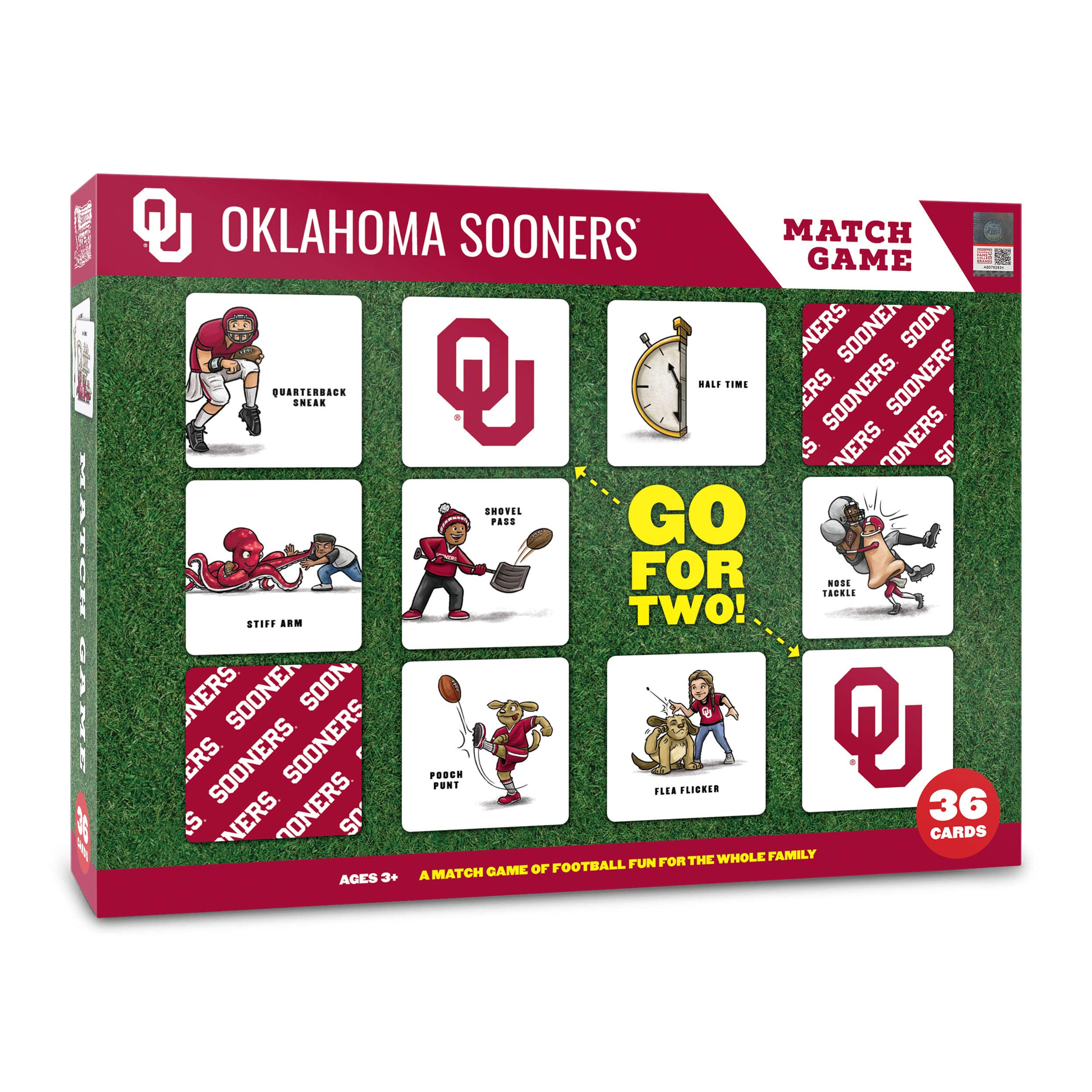YouTheFan NCAA Memory Match Game - Fun College Sports Card Matching Game for Kids & Adults - Perfect for Family Game Night, Parties & Sports Fan Gifts