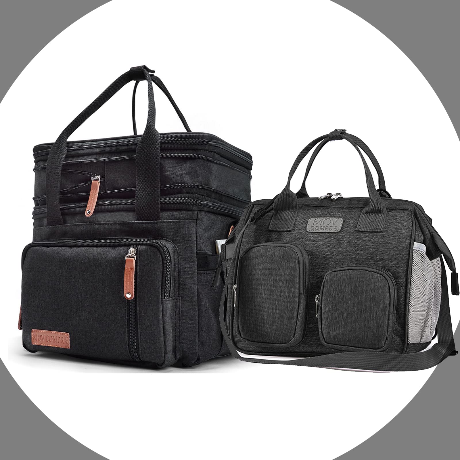 Insulated Lunch Bags for Women - Leakproof Reusable Lunch Tote with Adjustable Shoulder Strap | Perfect for Office, Work, School, Picnic & Shopping | BPA-Free & Eco-Friendly