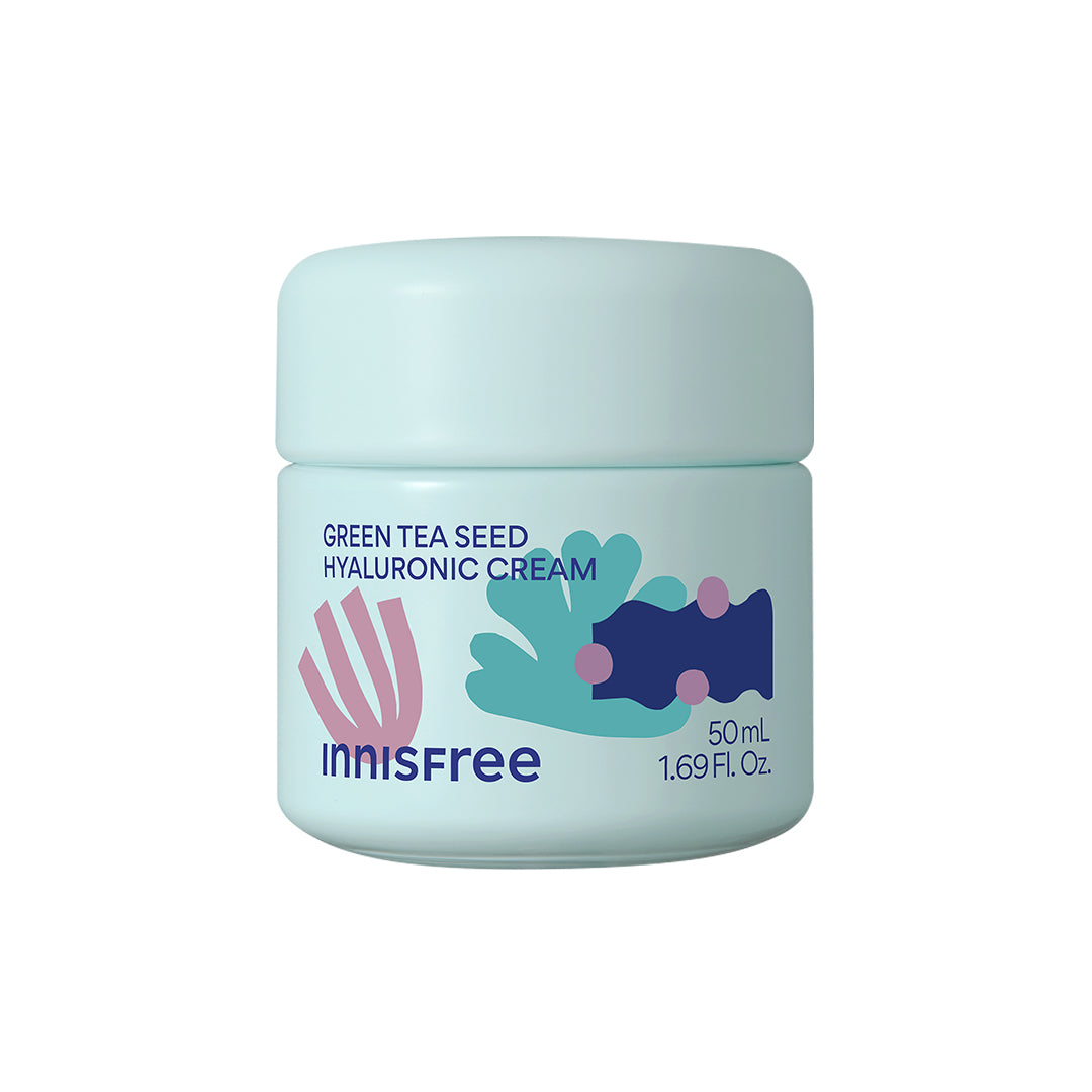Best Green Tea Seed Hyaluronic Acid Face Cream for Dry Skin - Korean Skincare Moisturizer with Antioxidants | Day & Night Hydration for Women & Men
