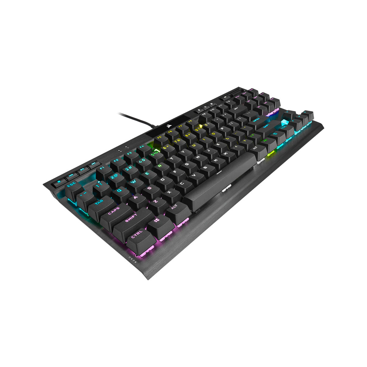 Corsair K70 RGB TKL Mechanical Gaming Keyboard with OPX Rapidfire Switches - Perfect for Esports, FPS Gaming & Professional Typing