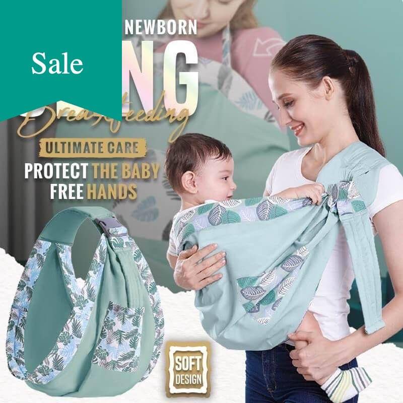 Baby Wrap Carrier - Soft & Breathable Mesh Fabric Sling for Newborn & Infant - Hands-Free Babywearing for Parents - Perfect for Errands, Walks & Bonding Time