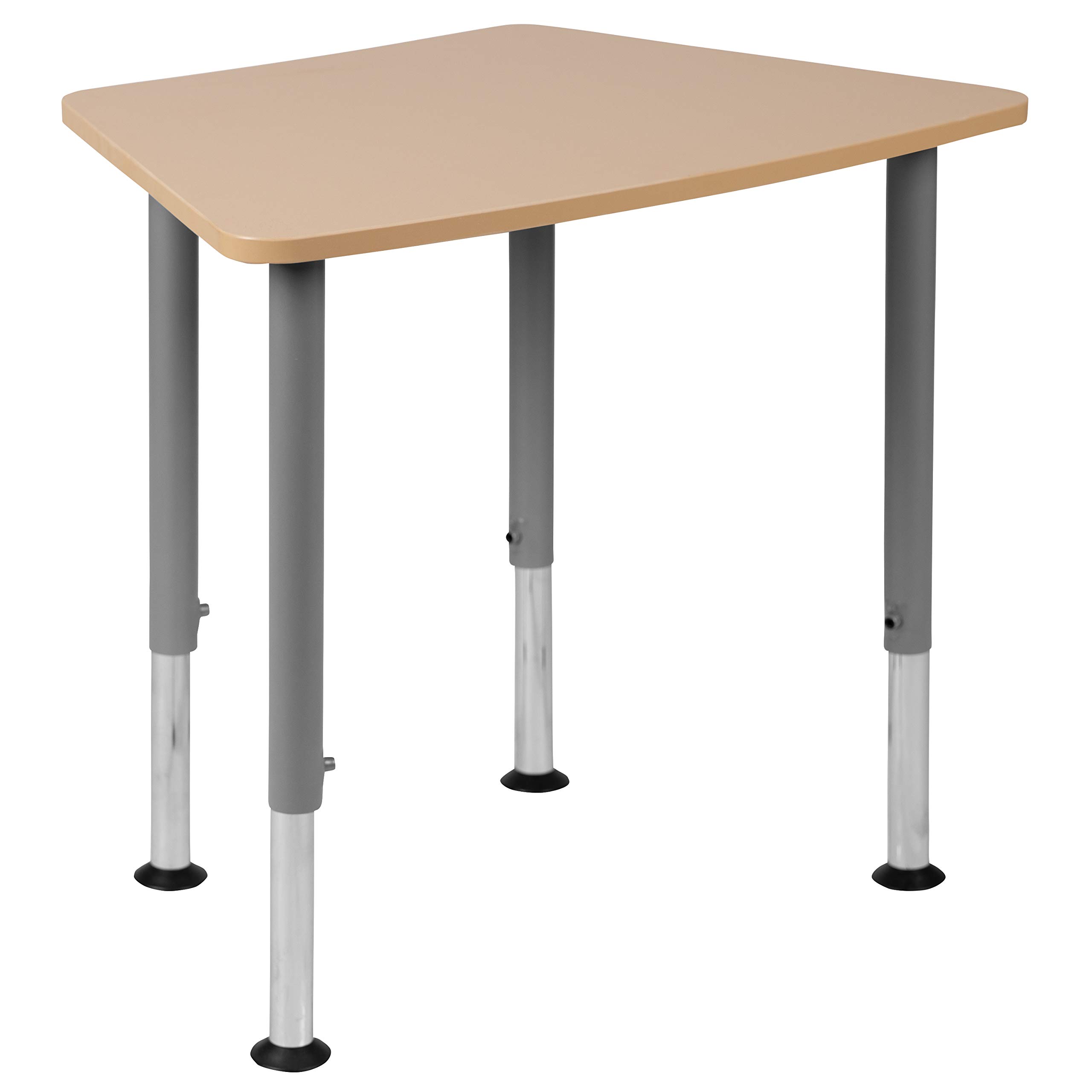 Flash Furniture Billie Hex Natural Adjustable Student Desk (22.3