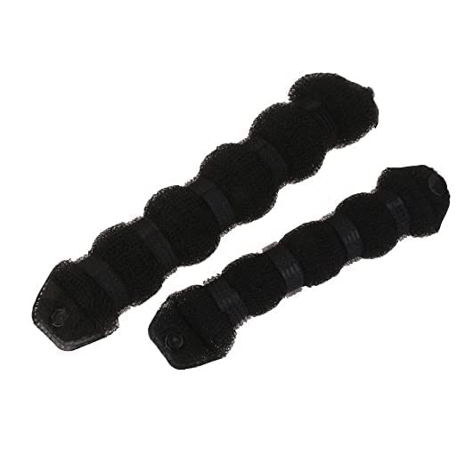 DYOMNIZY Hair Bun Maker - Magic Hair Donut Ring for Easy Styling, Curling & Updos (Black) | Perfect for Parties, Weddings & Everyday Hairstyles