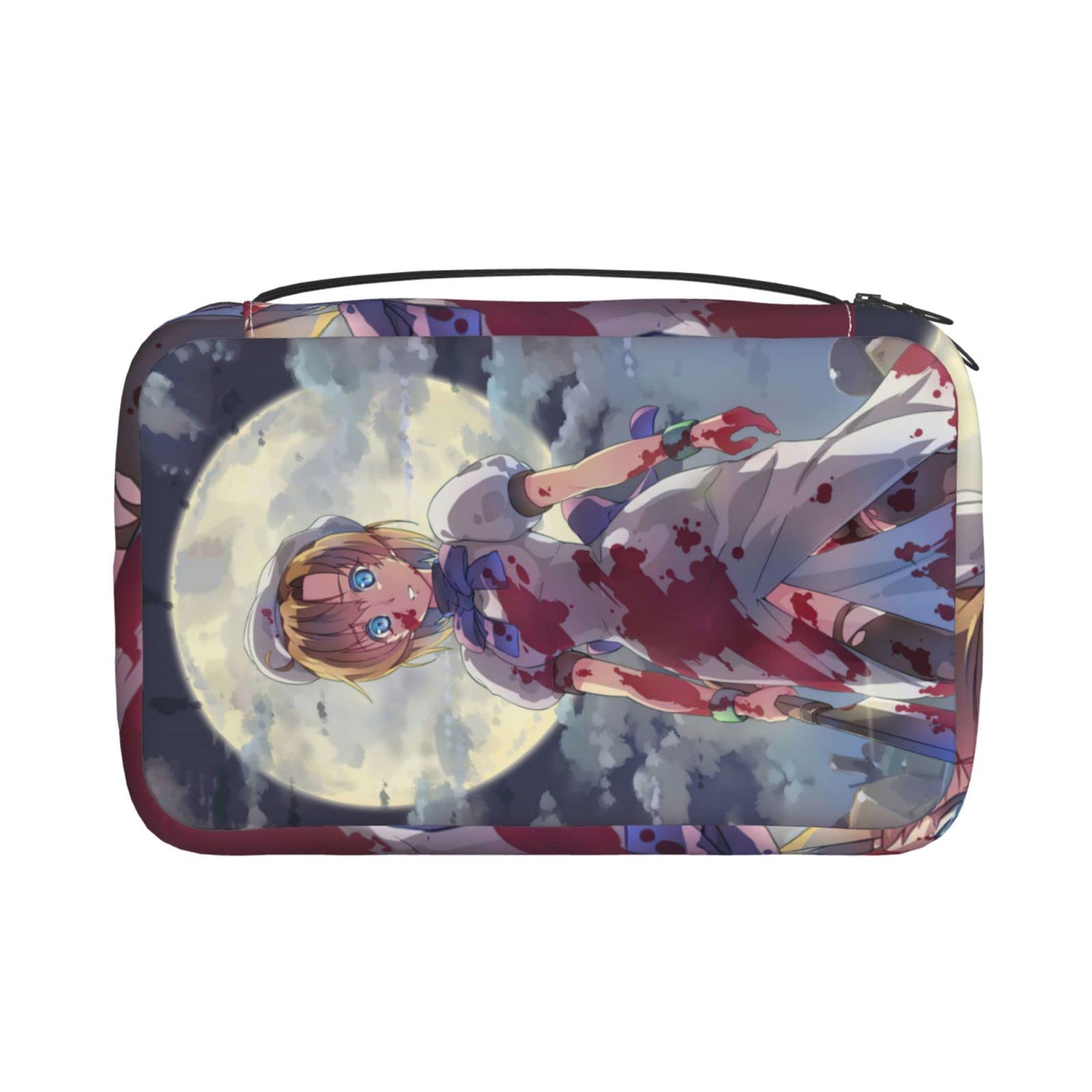 Anime Cartoon Pattern Large Hanging Toiletry Bag - Waterproof Makeup Organizer for Women, Girls & Men - Perfect for Travel, Camping & Gym Essentials