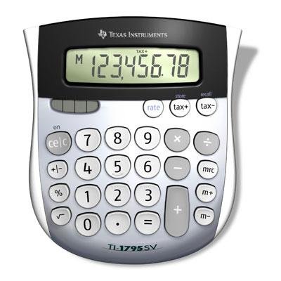 TI1795SV Mini Desktop Calculator - Compact Electronic Calculator for Office, School & Home Use - Perfect for Accounting, Budgeting & Math Calculations