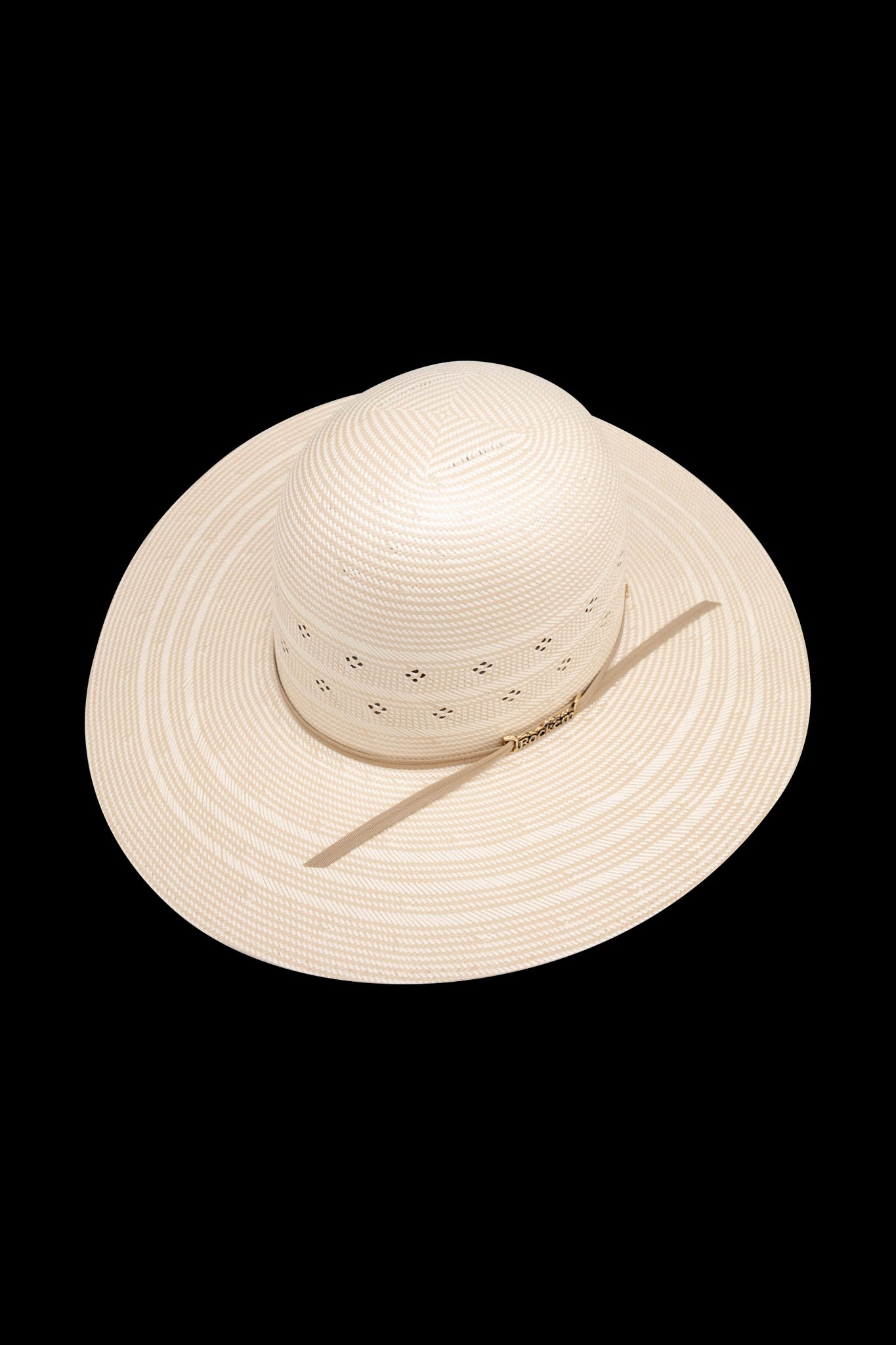 Rock'em 100X Outlaw Open Crown Straw Cowboy Hat for Men - Western Style Sun Protection for Outdoor Ranchers, Farmers & Country Music Fans