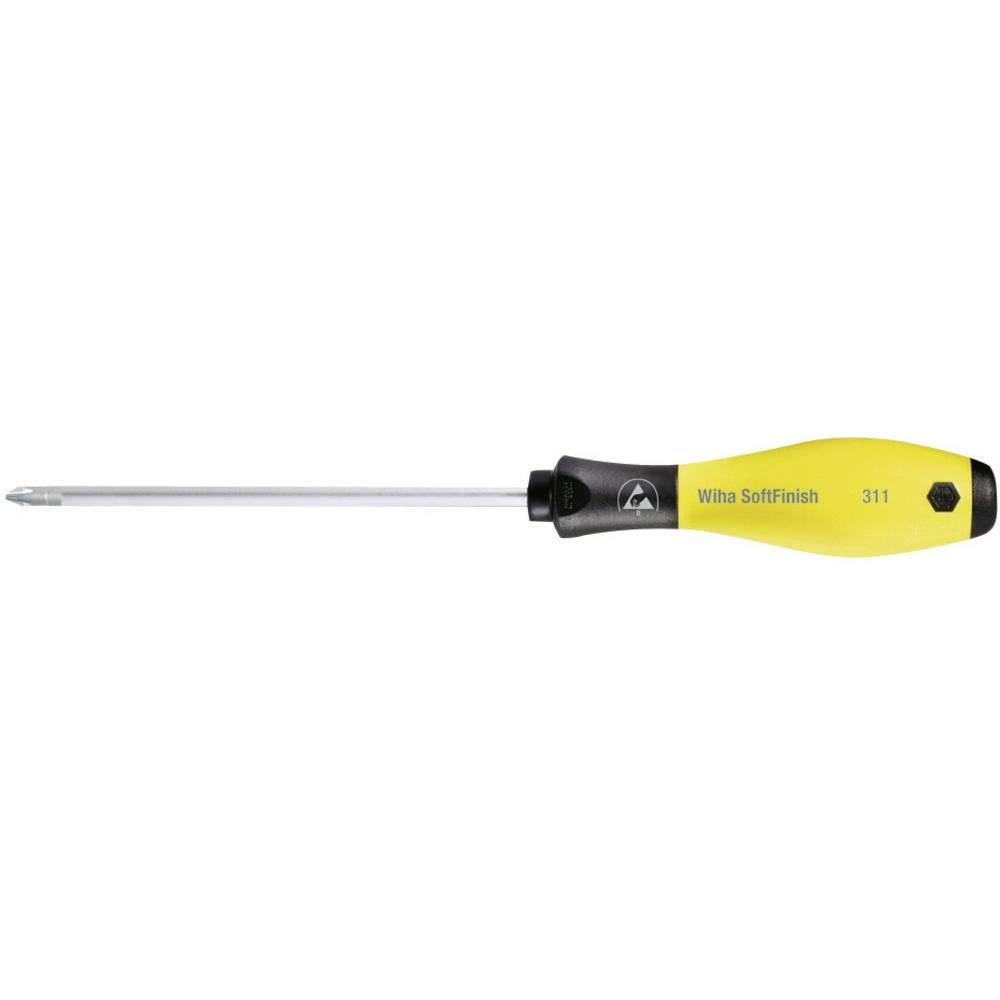 SoftFinish 311SF ESD Phillips Screwdriver - 0 x 60mm Anti-Static Precision Screwdriver for Electronics Repair, PC Building & Phone Maintenance - Ideal for IT Technicians & DIY Projects
