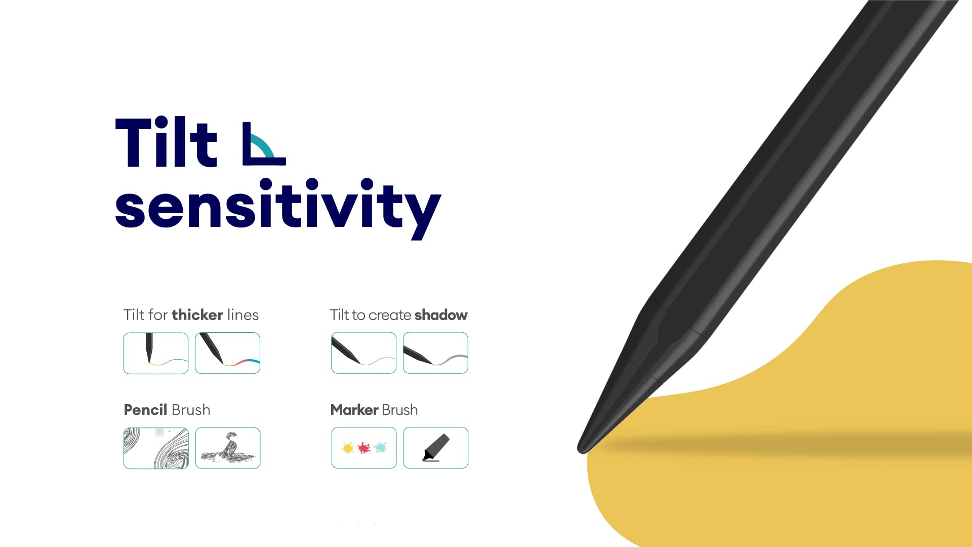 Apple Pencil Pro Black Edition - Stylus Pen Compatible with iPad Pro 11/12.9 (2018-2024), iPad Air 3/4/5, iPad Mini 5/6, iPad 6/7/8/9 - Perfect for Drawing, Note Taking & Digital Art (Black)