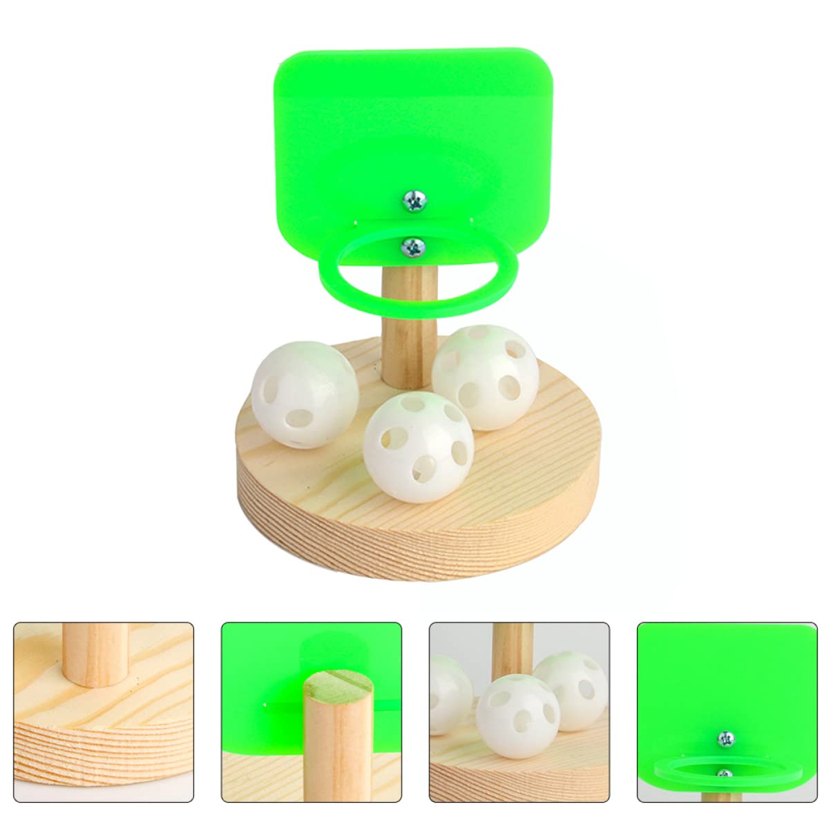 Balacoo Parrot Basketball Toy - 2 Sets Bird Training & Chew Toys for Playtime
