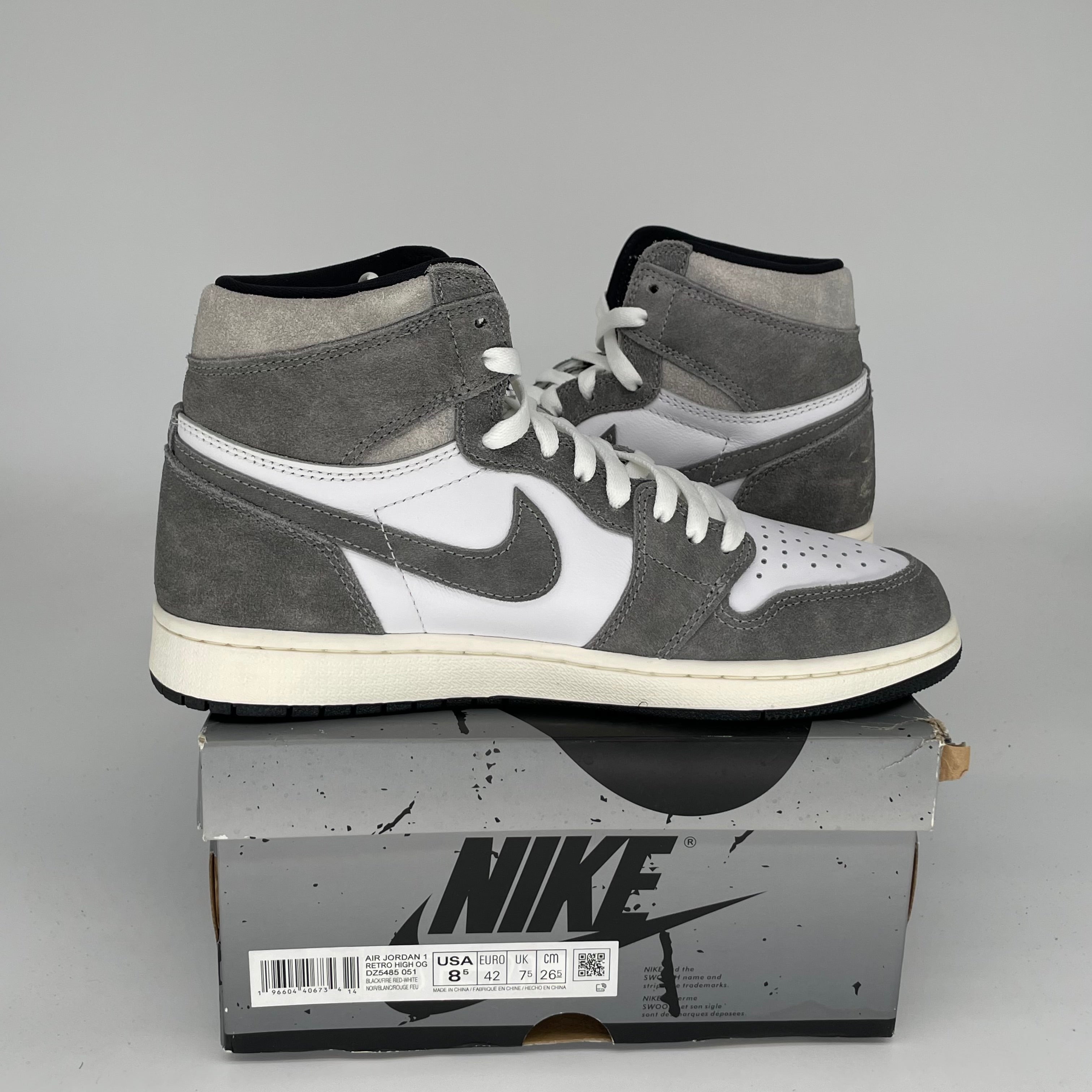 **AIR JORDAN 1 WASHED BLACK MEN'S SNEAKERS SIZE 8.5 DZ5485-051 – Perfect for Casual Wear, Street Style & Sneaker Collectors**