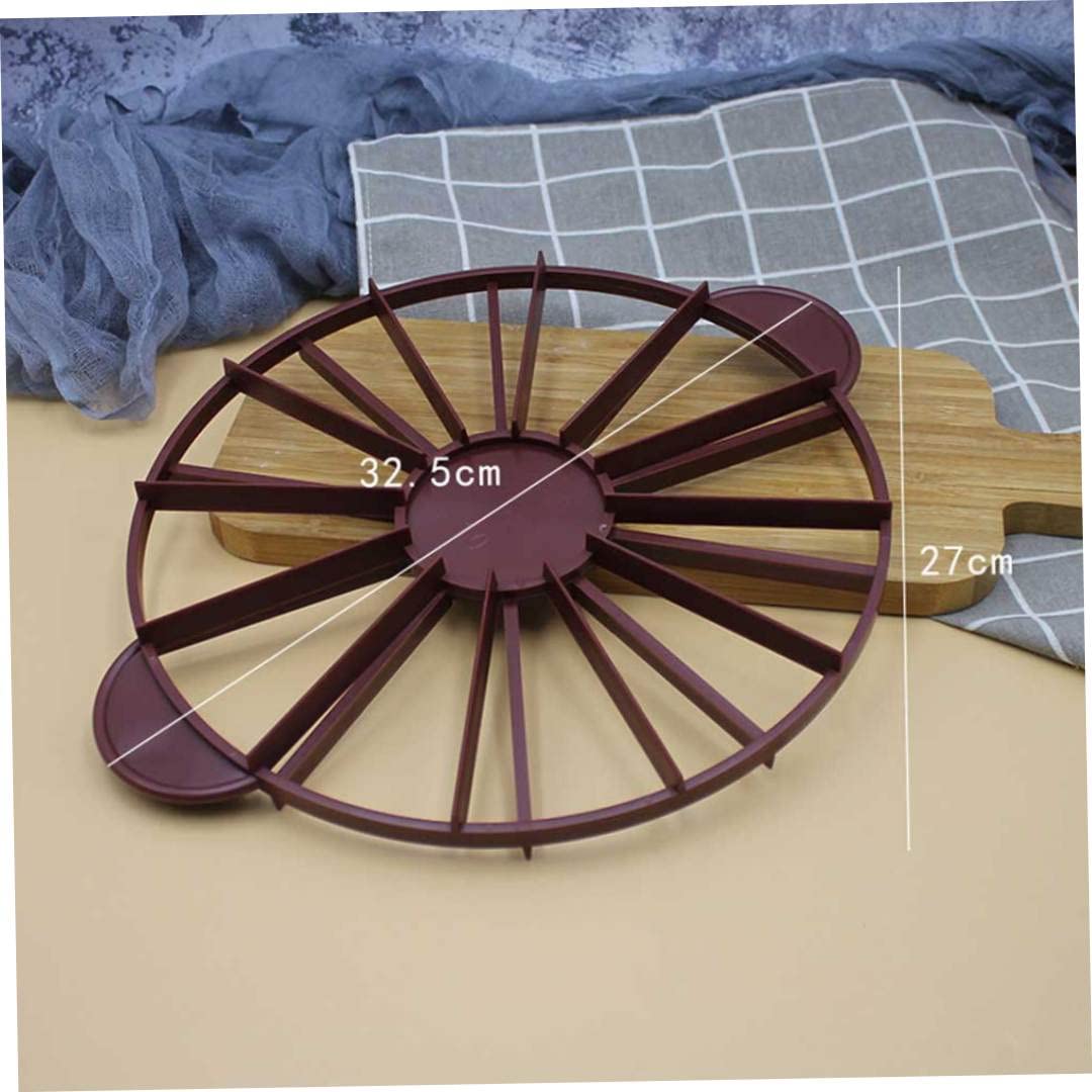 Double Sided Adjustable Cake Divider - 10/12 Portion Marker for Round Cakes | Perfect Cake Slicer & Baking Tool for Birthday, Wedding & Party Desserts