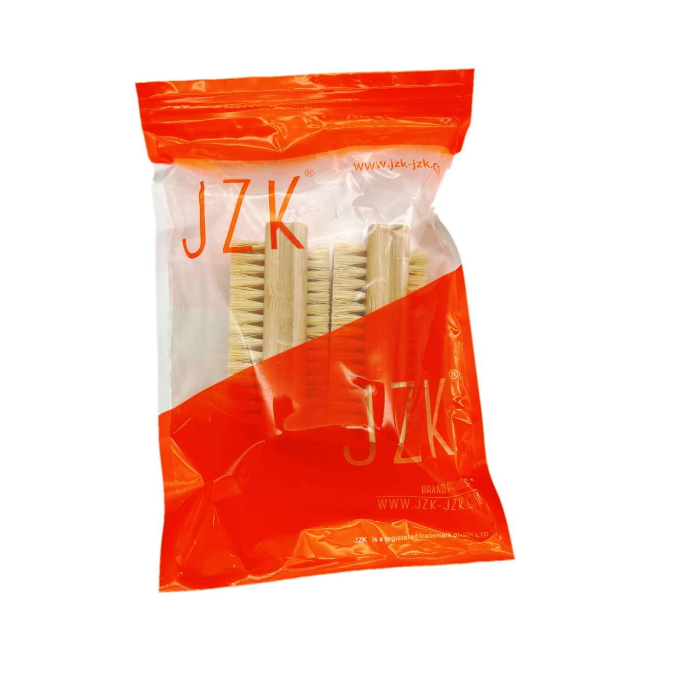 **JZK 2-Pack Hard Bristle Bamboo Nail Brushes – Double-Sided Nail Cleaning Brush for Manicure, Pedicure & Hygiene – Wooden Nail Brush with Sisal Fiber for Dust, Dirt & Stubborn Grime – Perfect for Home, Salon & Travel Use**
