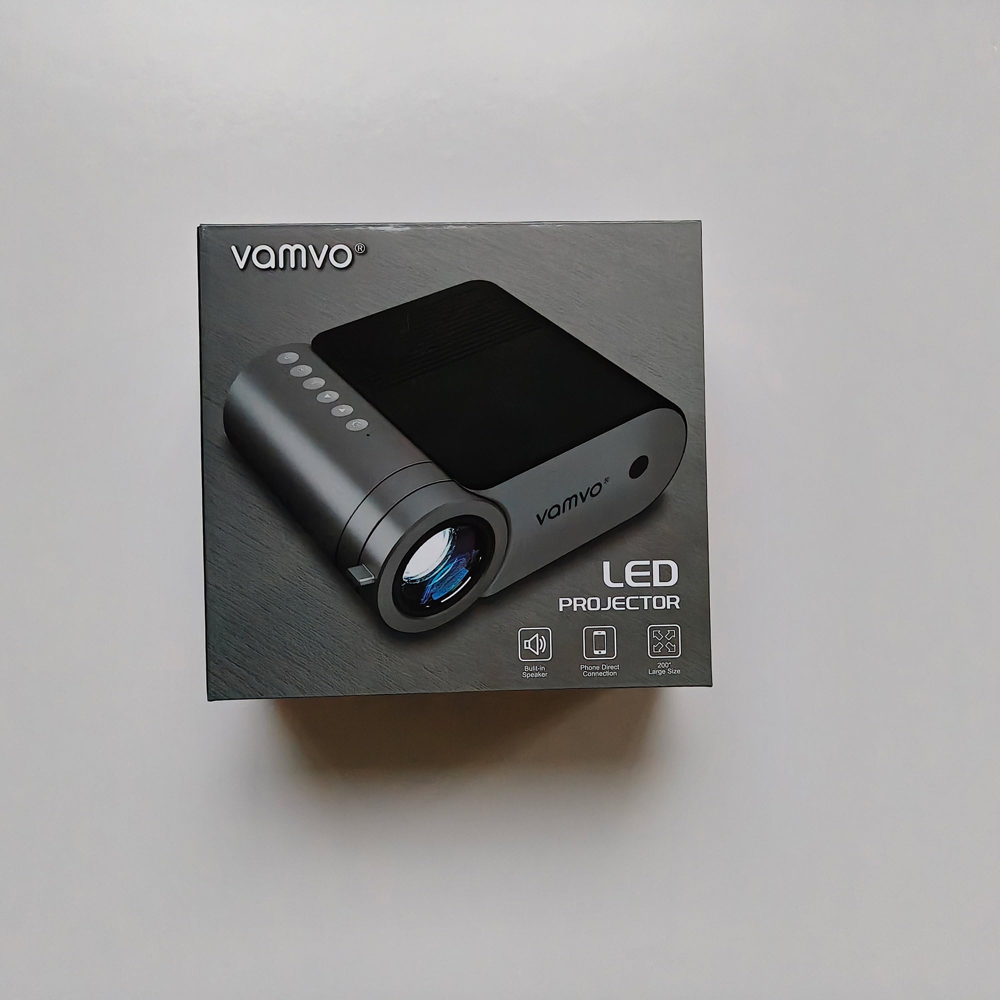 Vamvo 1080P WiFi Portable Projector - 200