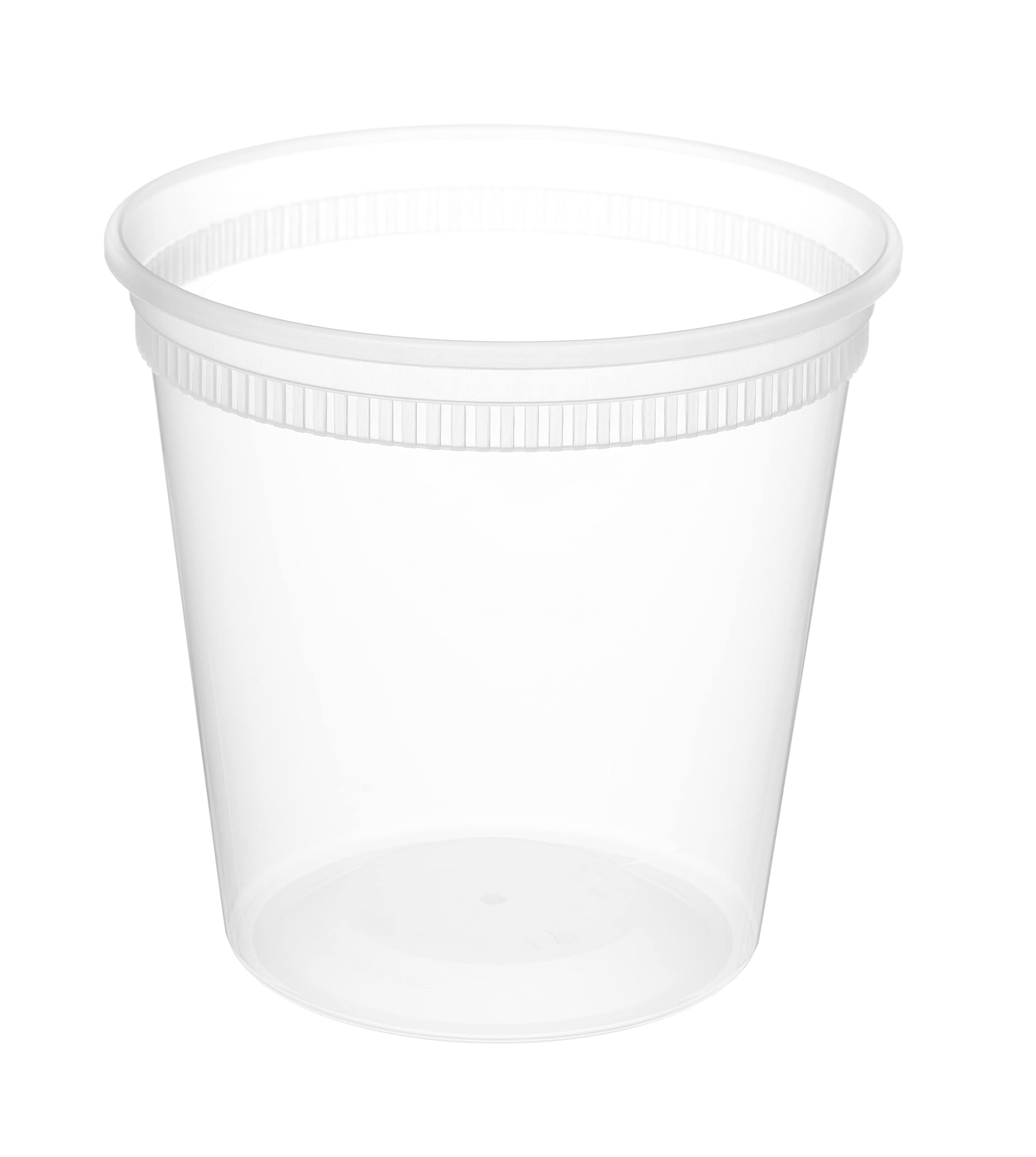 Premium Heavy Duty Food Storage Containers with Lids - Leakproof & Airtight Deli Containers for Soup, Slime, Meal Prep, Takeout - Stackable, Microwave & Dishwasher Safe, BPA Free (26-Pack, Round, 168oz) - Perfect for Home Kitchen, Restaurant, Catering & Meal Prepping