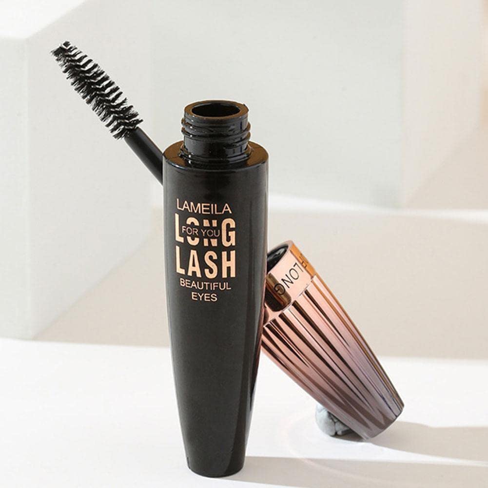 4D Silk Fiber Lash Mascara - Waterproof, Long Lasting, Volumizing & Lengthening Black Mascara for Natural Eyelash Extension - Perfect for Daily Wear, Night Out & Special Occasions