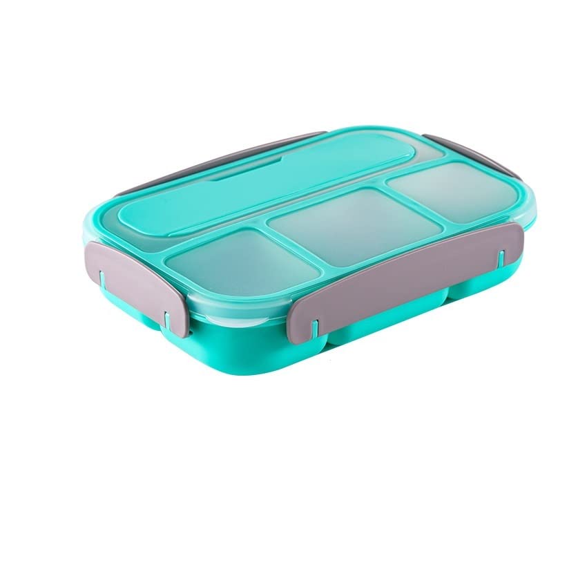 Bento Lunch Box for Kids & Adults - 4 Compartment Leak-Proof Food Storage Container | Microwave, Dishwasher & Freezer Safe | BPA-Free Meal Prep Box for School, Office & Picnics