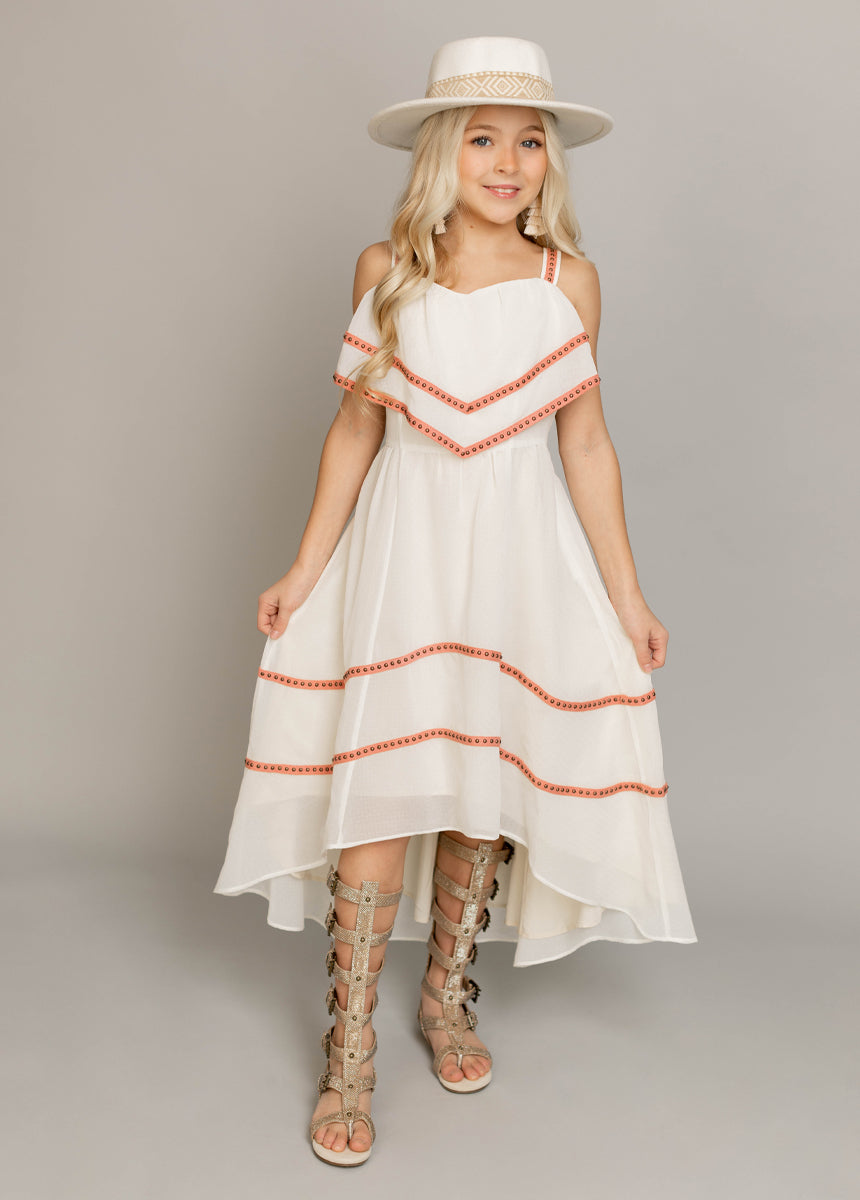 Bryanda Cream Dress for Women - Elegant & Comfortable Summer Casual Wear for Parties, Dates & Office
