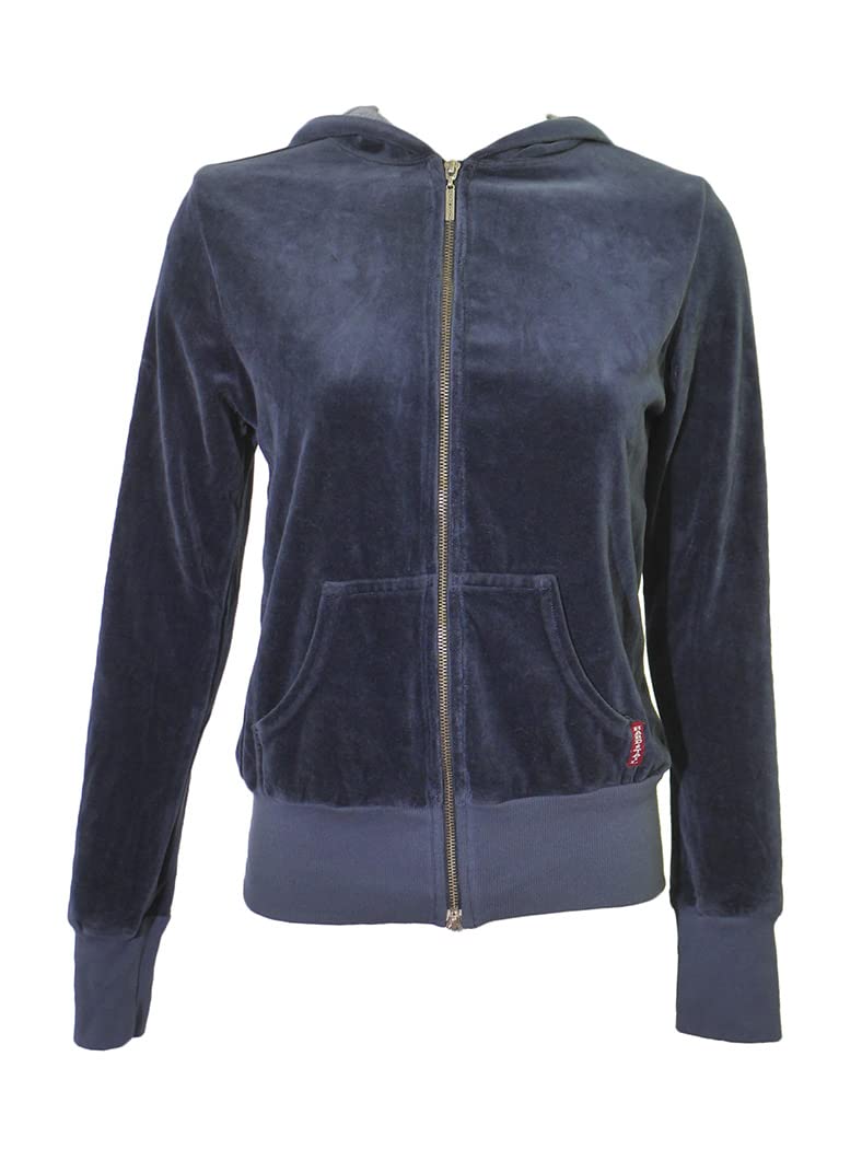 Women's Velour Zip-Up Hoodie - Soft Fleece Pullover with Front Pockets & Adjustable Hood | Casual Winter Jacket for Outdoor Activities, Lounging & Travel (Style V-154)
