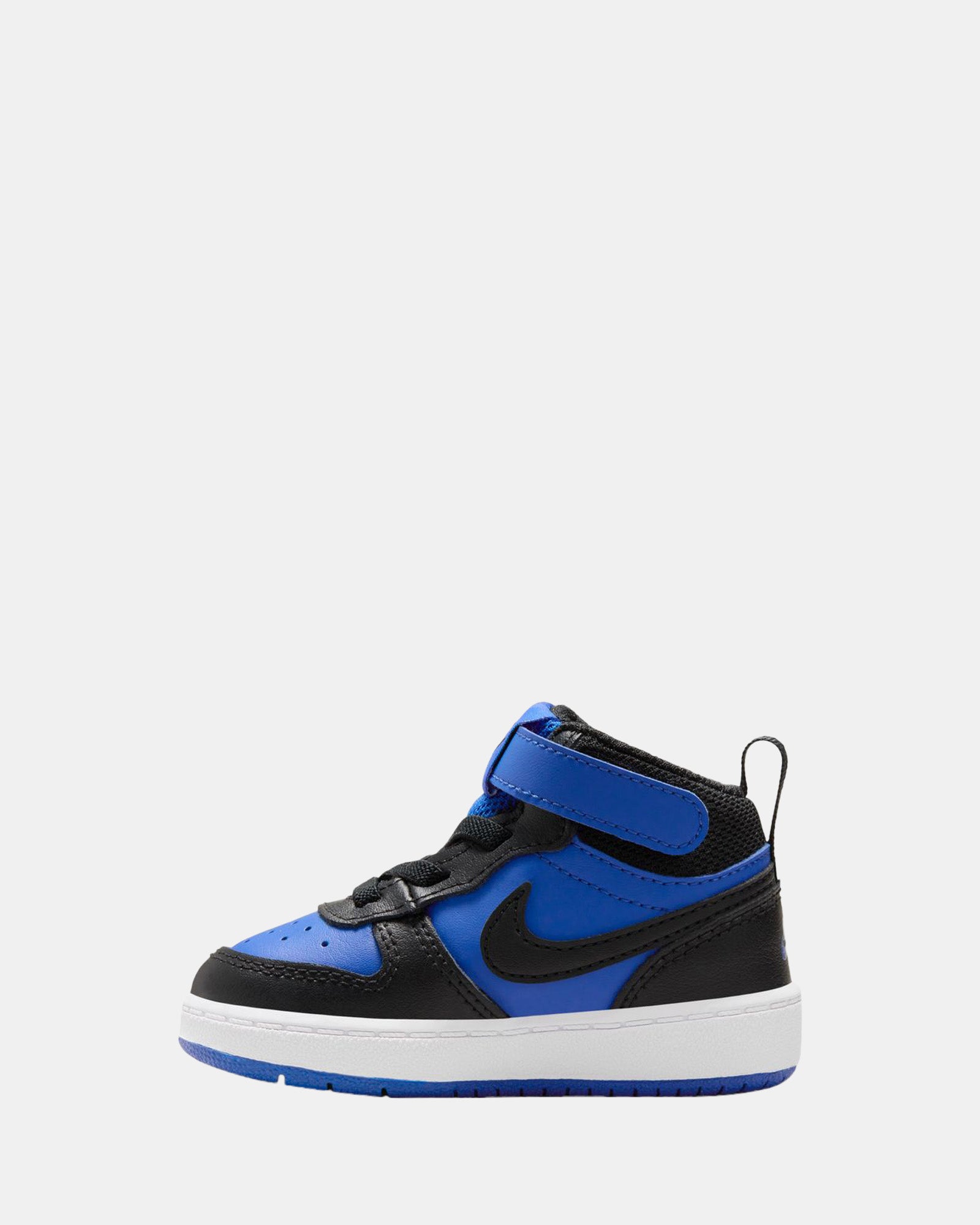 Nike Court Borough Mid 2 Infant Sneakers - Game Royal/Black White Basketball Shoes for Toddlers - Perfect for Playground, School & Casual Wear