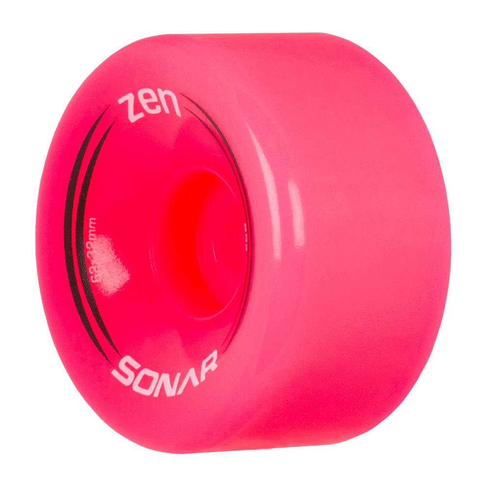 Radar Zen 62mm Quad Skateboard Wheels 4 Pack - Perfect for Cruising, Street Skating & Longboard Riding
