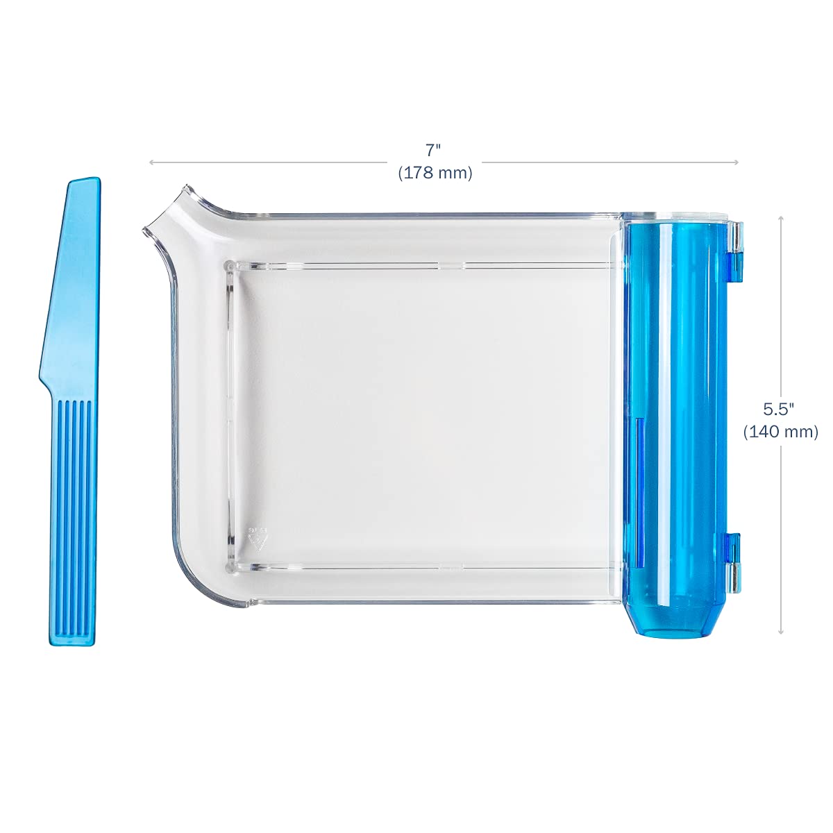 Apothecary Products Pill Tray & Spatula Set - Organize Tablets, Medicine & Vitamins - Ergonomic Left-Handed Design - Perfect for Pharmacies, Nursing Homes & Home Medication Management