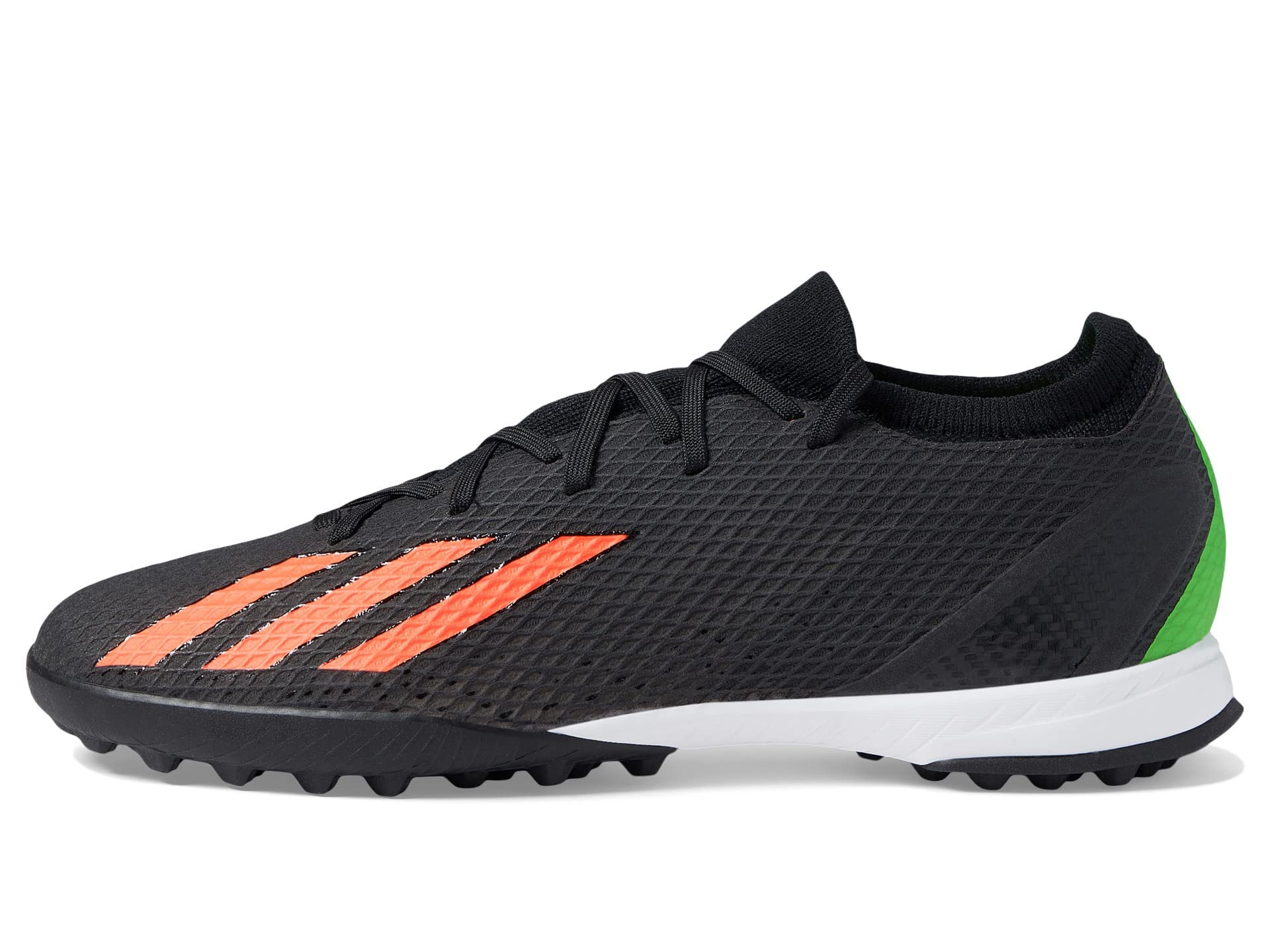 **Adidas Unisex X Speedportal.3 Turf Soccer Cleats - Black/Solar Red/Solar Green - Size 8.5 US Men - Perfect for Artificial Turf & Indoor Soccer Games**