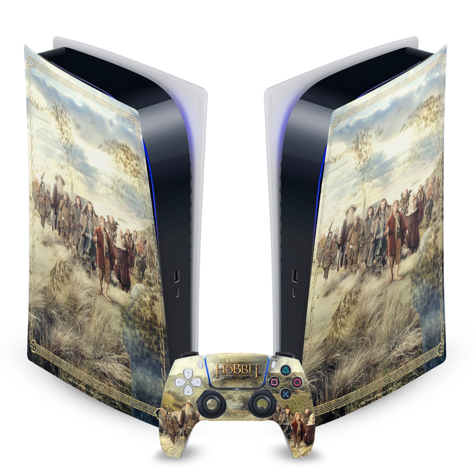 Hobbit PS5 Skin - Officially Licensed Vinyl Decal for PS5 Console & Controller - Gaming & Movie Decor