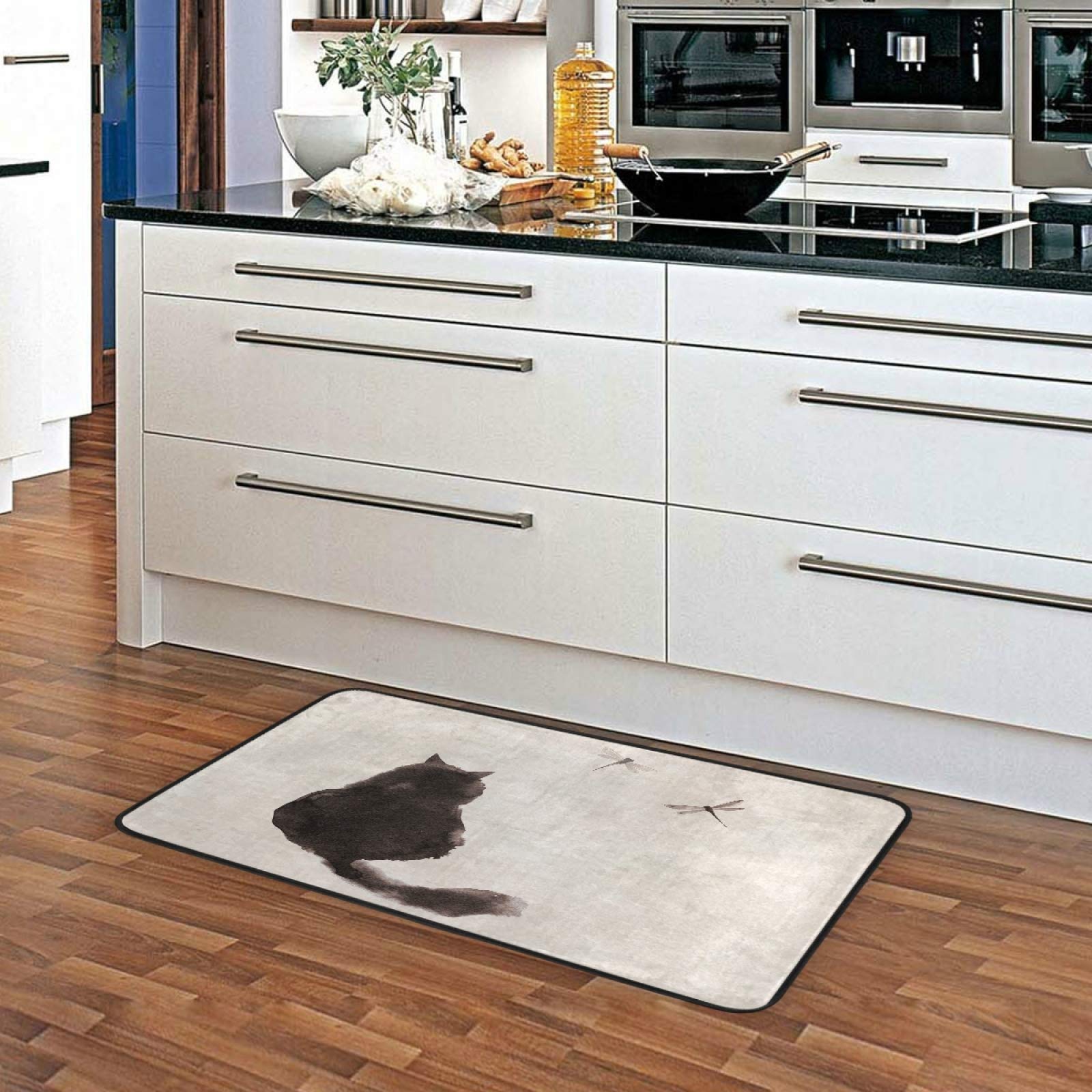 Premium Anti-Fatigue Cat Mat - Non-Slip Washable Kitchen & Bath Rug - 39