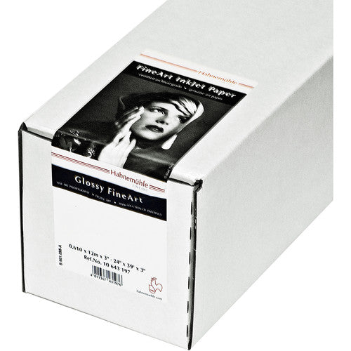 Hahnemuhle FineArt Baryta Satin Photo Paper Roll - 17x39 Inch (4 Rolls) for Professional Photography & Art Printing - Perfect for Galleries, Exhibitions & Fine Art Reproductions