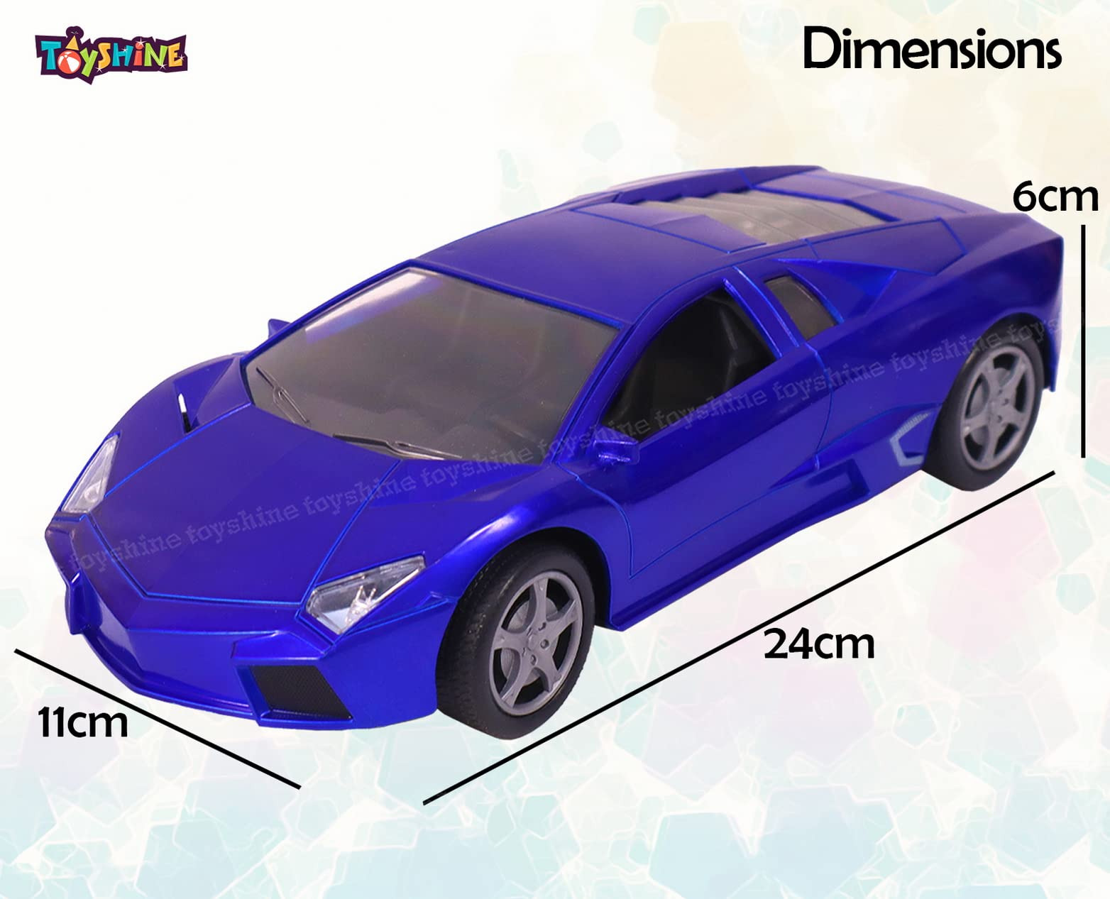 Toyshine 1:16 Champion Scale Remote Control RC Car - High Speed Fast Racing Toy for Kids & Adults, Blue - Perfect for Indoor & Outdoor Play, Racing Competitions, Birthday Gifts