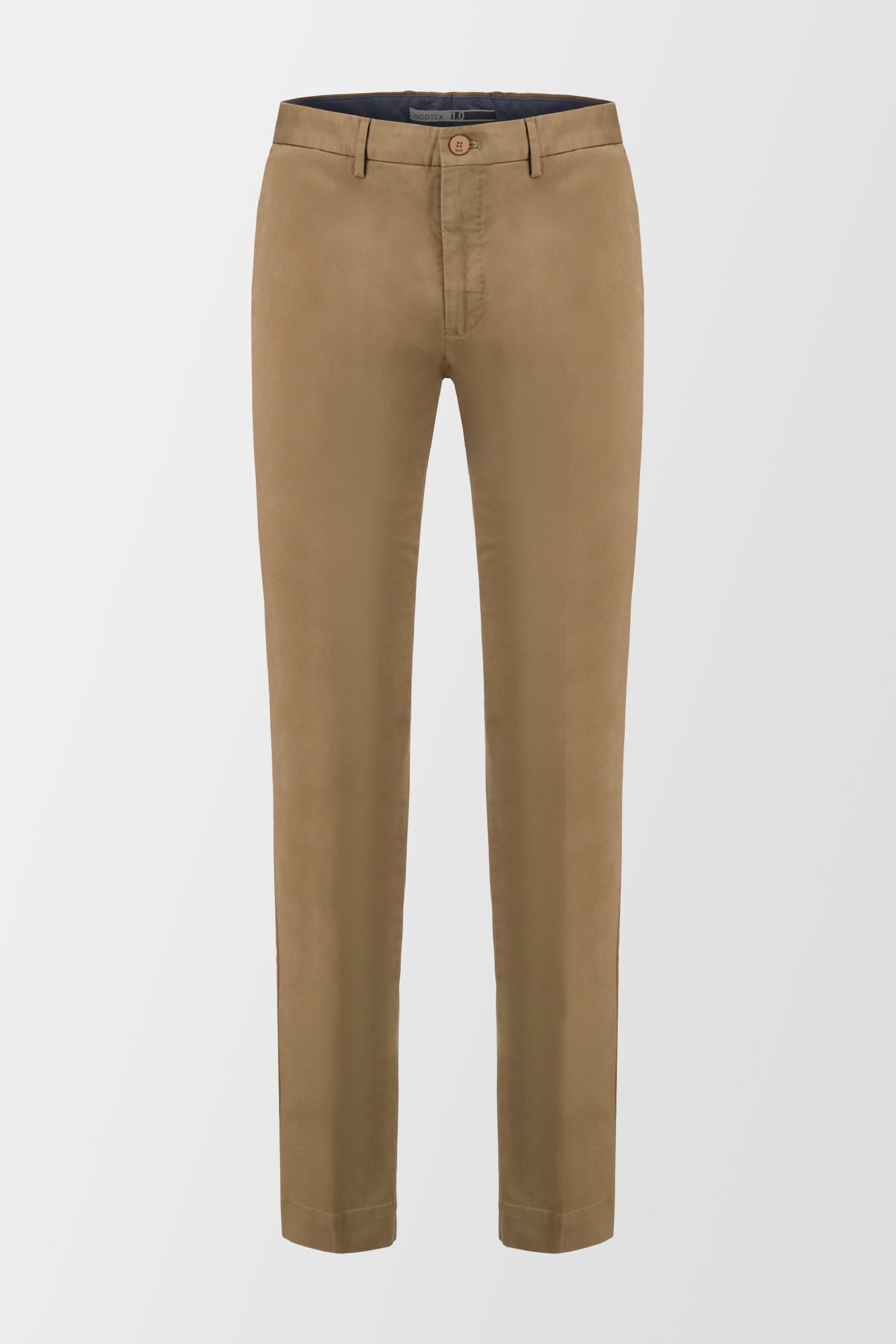 Premium Incotex Brown Dress Pants for Men - Classic Slim Fit Business Casual Trousers - Perfect for Office, Weddings & Formal Events