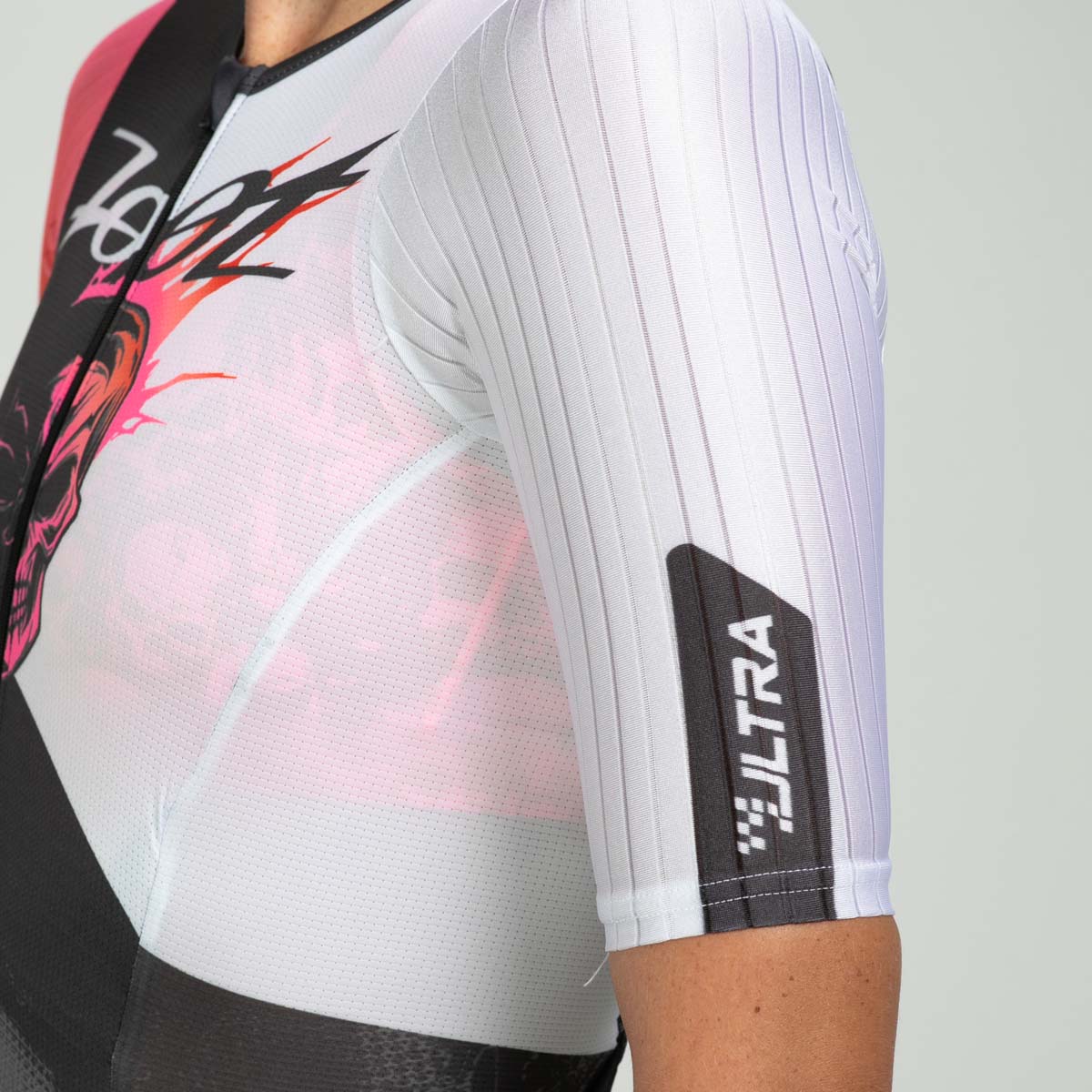 Women's Ultra Tri P1 Racesuit - High Performance Triathlon Suit for Competitive Swimming, Cycling & Running | Dark Side Color | Ideal for Ironman Training & Triathlon Competitions