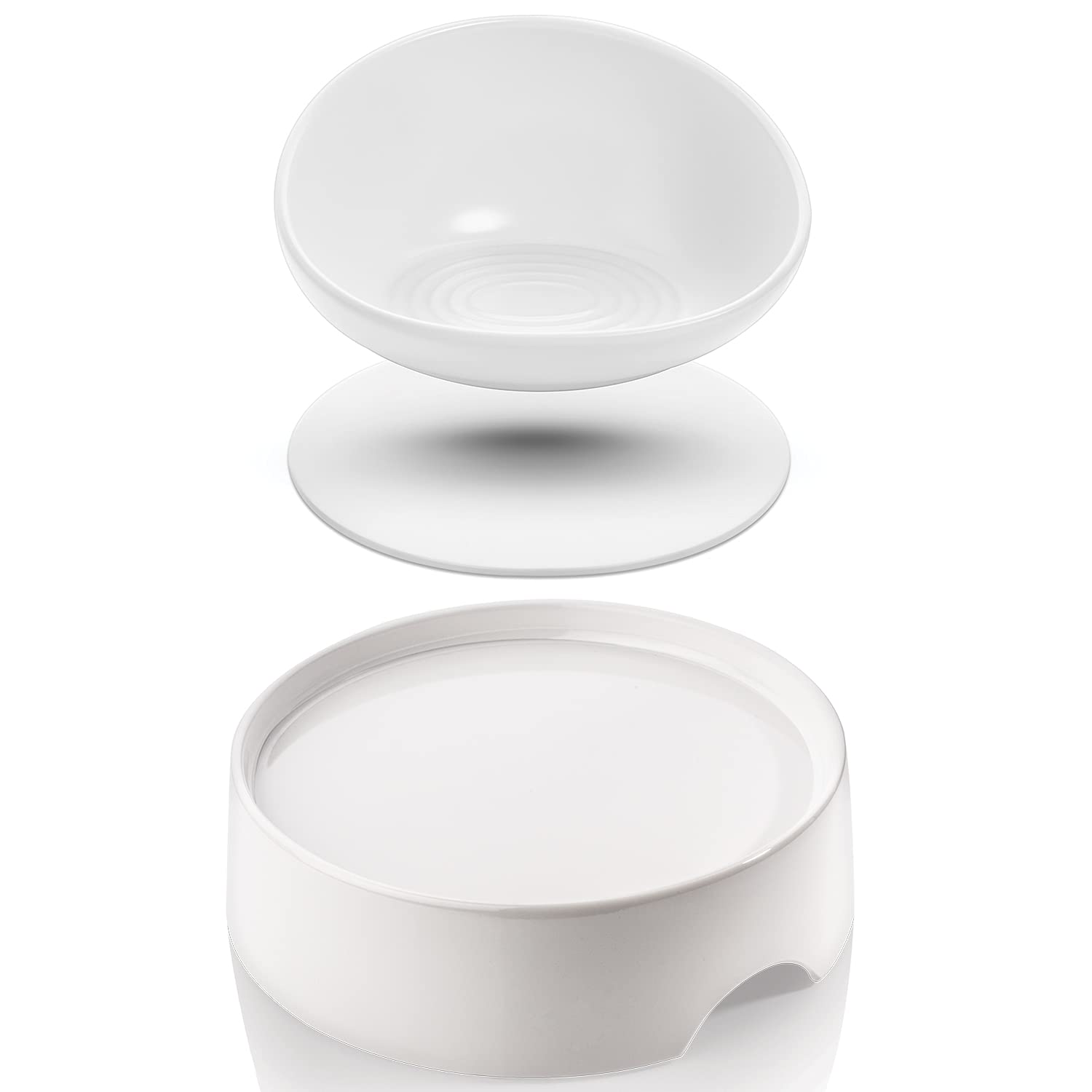 Premium Cat Food Table with Ceramic Bowl Set - Elevated Feeding Station for Cats | Perfect for Small Spaces & Mess-Free Dining