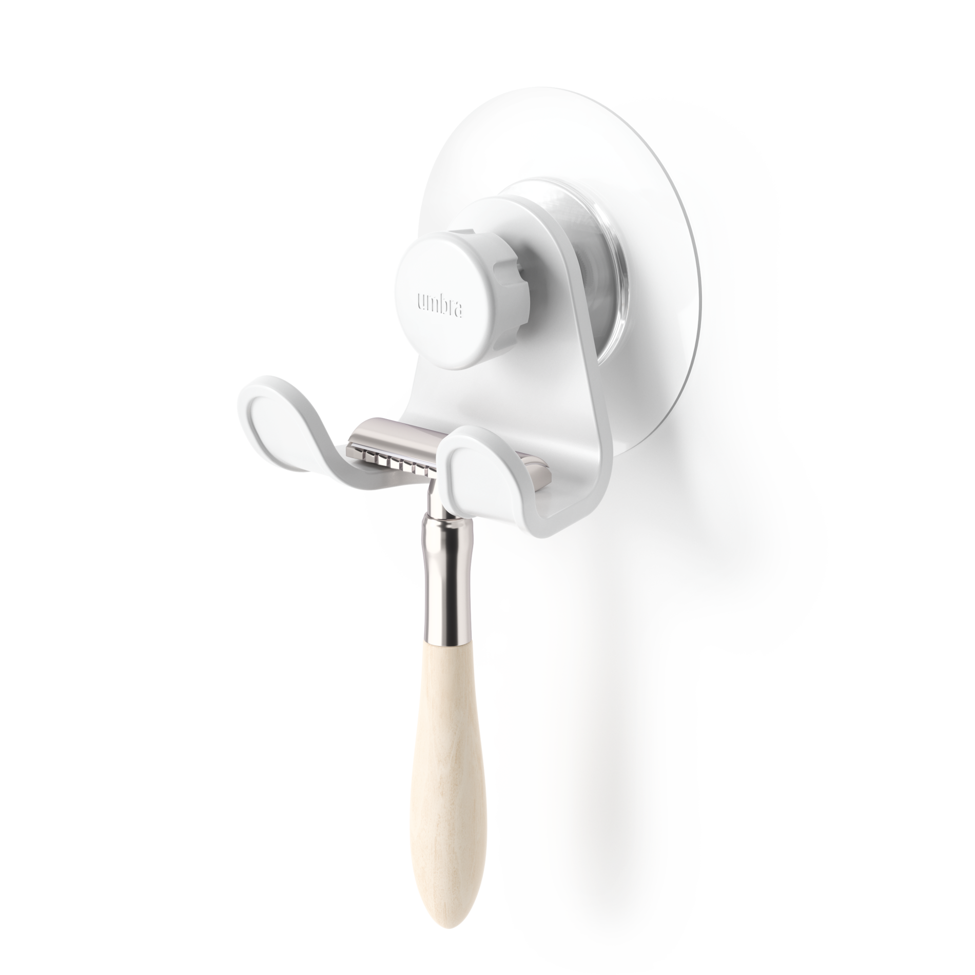 Flex Adhesive Double Hook - Heavy Duty Sticky Hooks for Hanging Organizers, Towels & Decor - Strong Wall Hooks for Bathroom, Kitchen & Office Organization