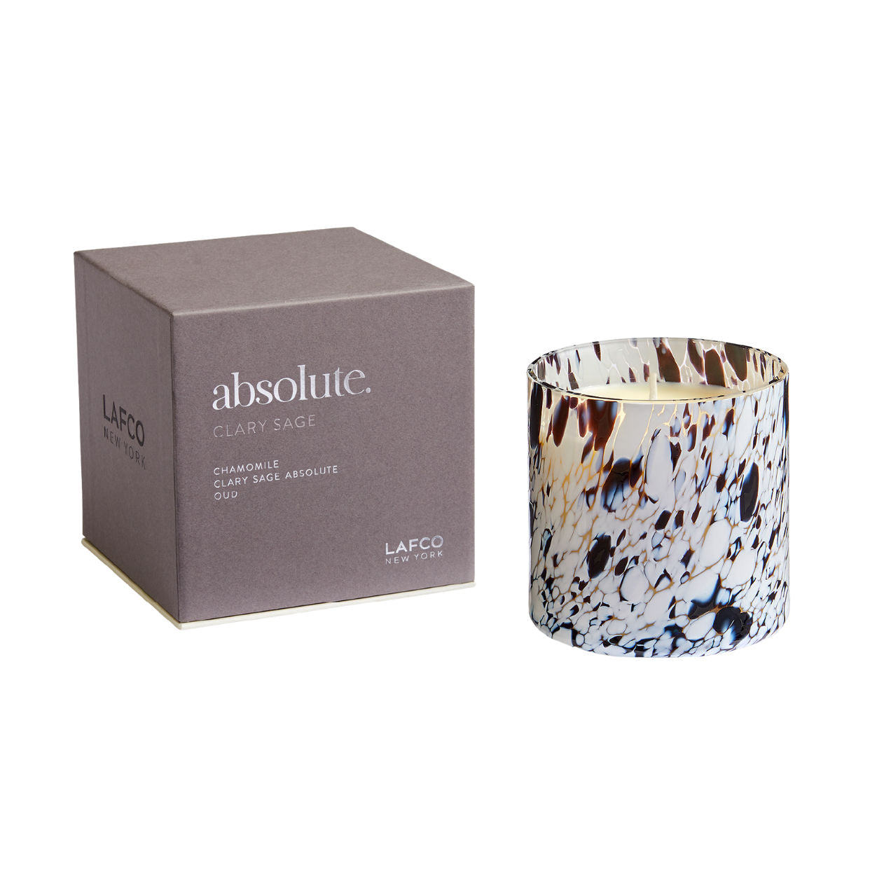 Absolute Clary Sage Candle - 100% Pure Essential Oil Aromatherapy Candle for Relaxation & Stress Relief - Perfect for Yoga, Meditation & Spa Nights at Home