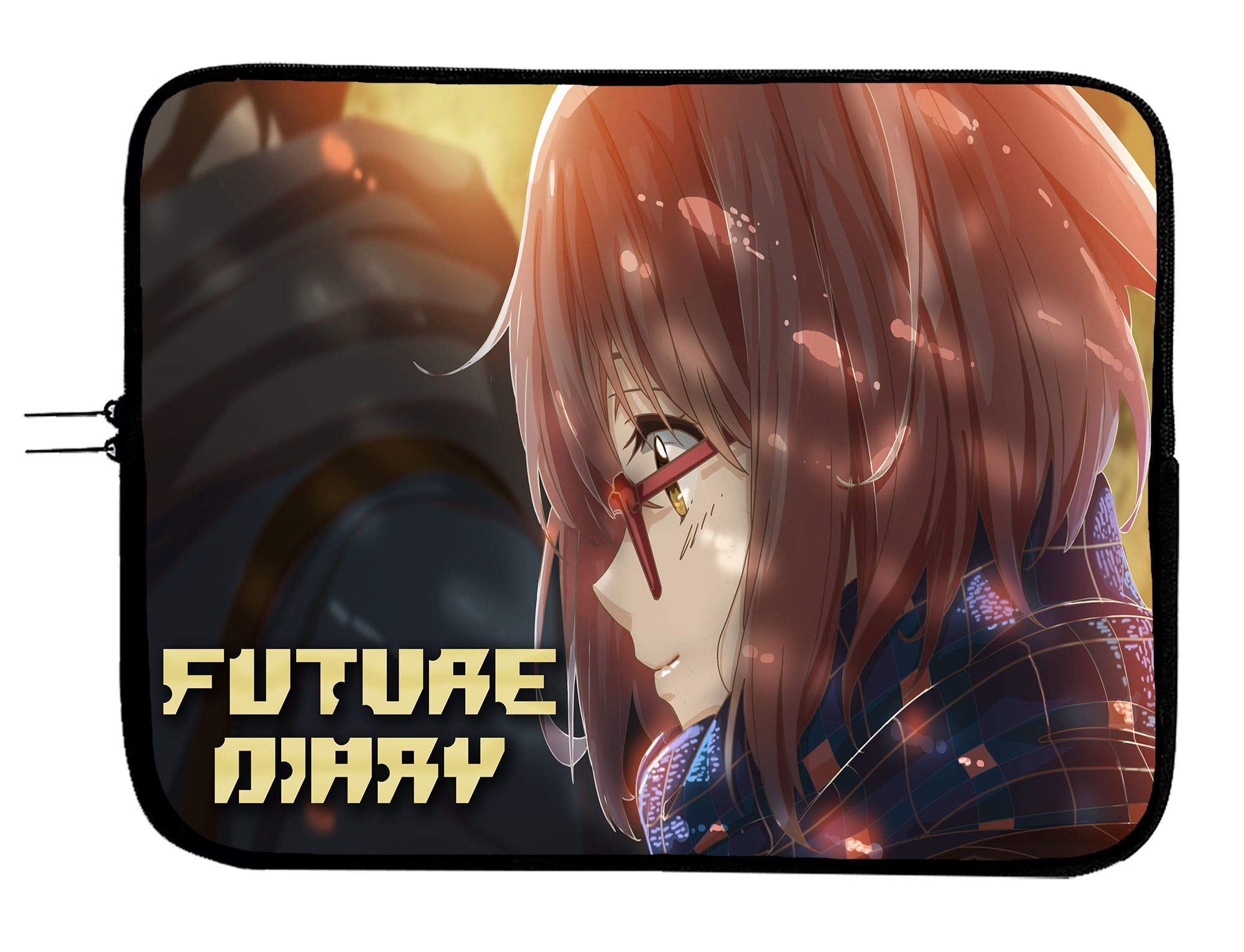 Brand3 Anime Future Diary 13.3 Inch Laptop Sleeve - Waterproof Neoprene Protective Case for MacBook, Notebook & Tablet - Perfect for School, Office & Travel