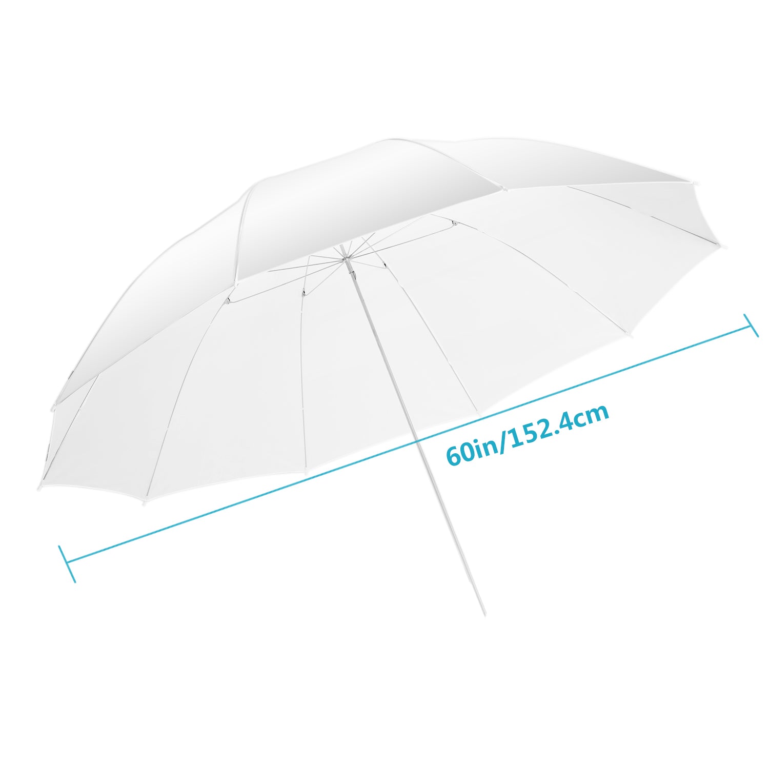 NEEWER 37/60inch Photography Translucent White Umbrella - Professional Light Diffuser for Studio, Portrait & Product Photography - Perfect for Indoor/Outdoor Photo Shoots, YouTube Videos & Live Streaming