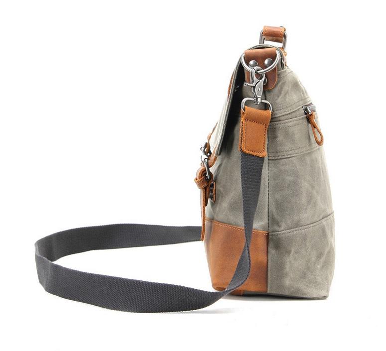 Omaha Canvas Messenger Bag - Durable Laptop Satchel for Work & Travel | Water-Resistant Crossbody Bag for Men & Women | Perfect for Office, Commute & College