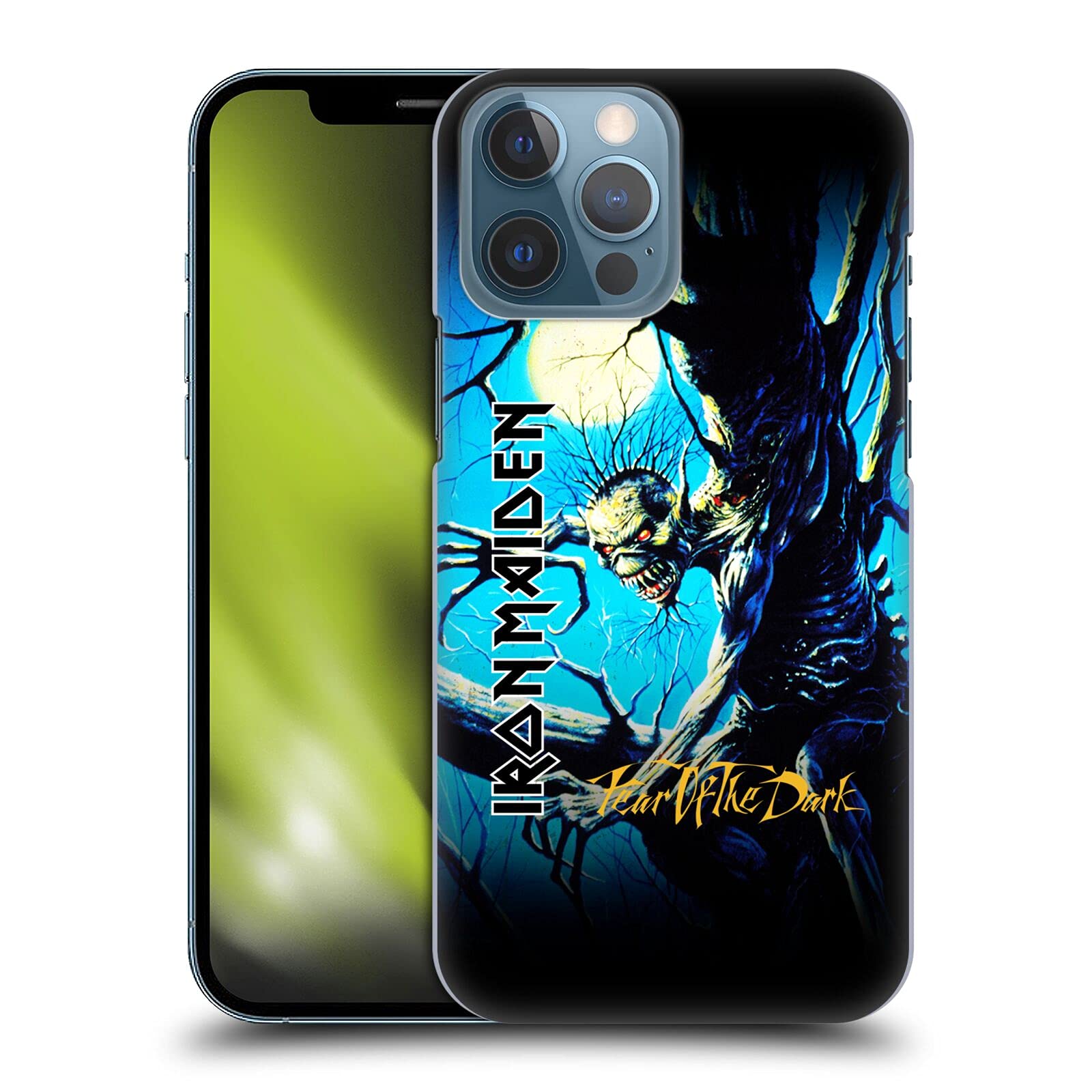 Officially Licensed Iron Maiden Fear of the Dark Album Hard Back Phone Case for Apple iPhone 13 Pro Max - Rock Music Fan Accessory for Concerts & Daily Use