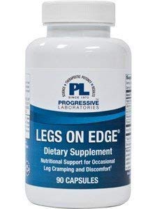 Progressive Labs Legs on Edge 90 Capsules - Natural Leg Cramp Relief & Muscle Support Supplement for Nighttime, Exercise & Travel