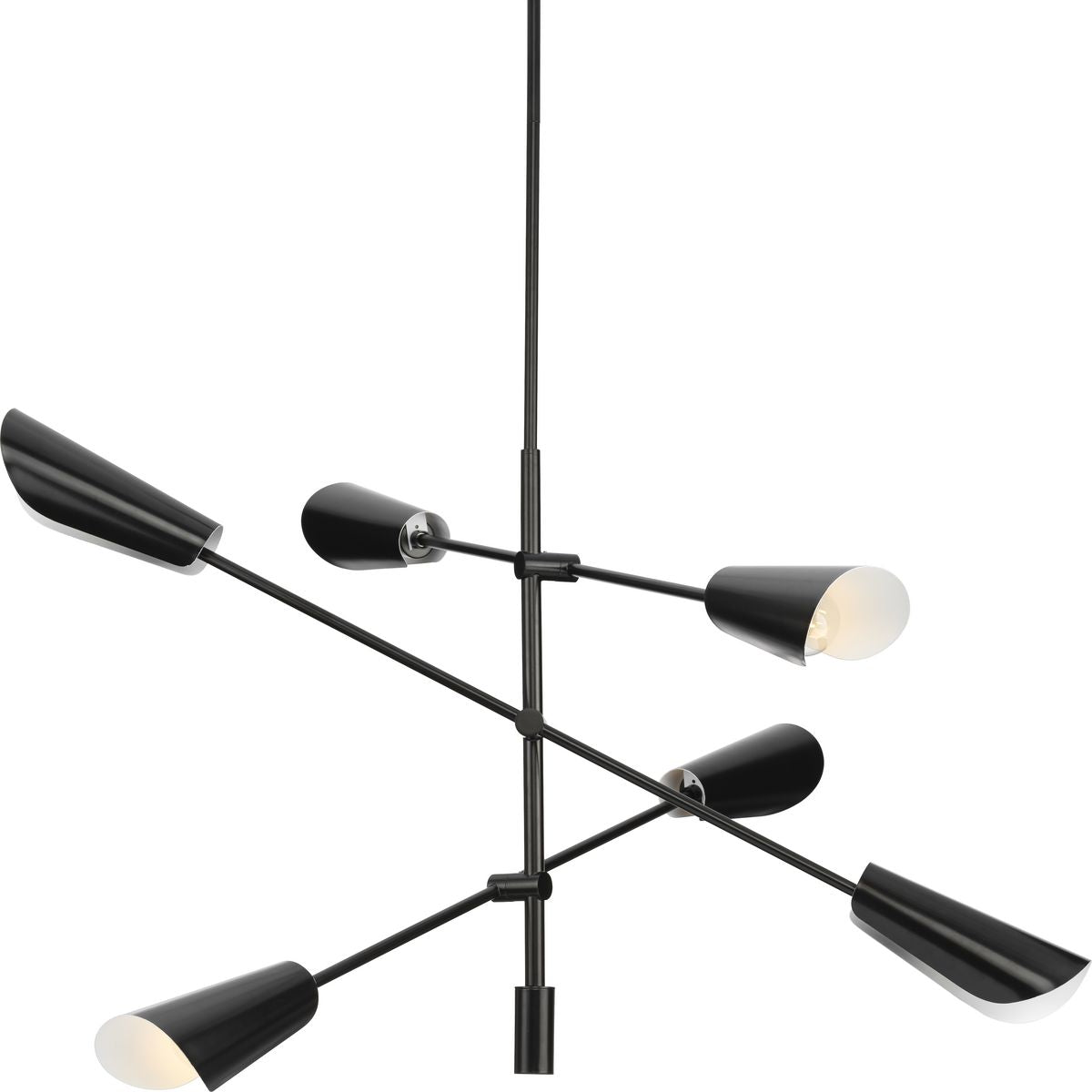 Cornett Collection 6-Light Chandelier - Modern Crystal Ceiling Light Fixture for Dining Room, Living Room & Bedroom Decor