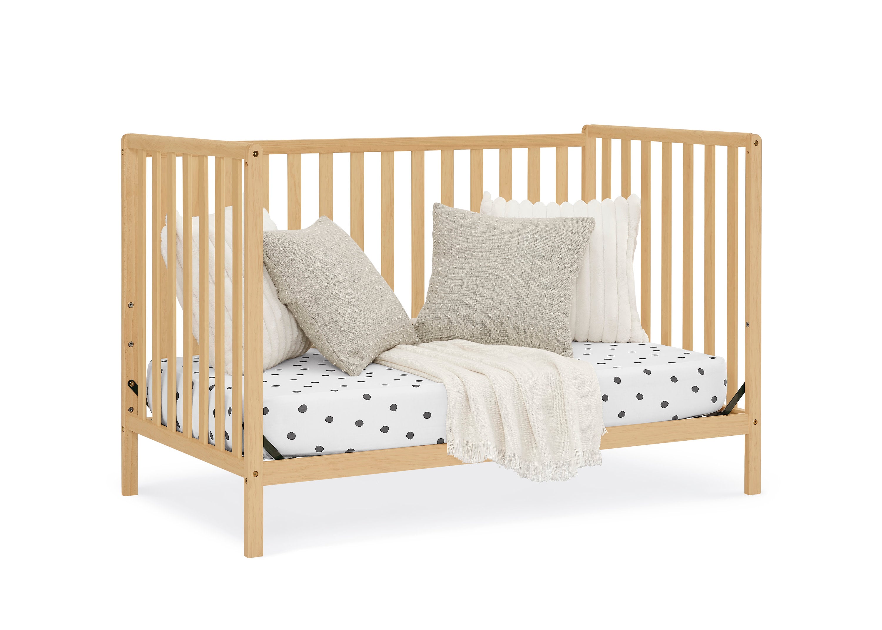 Heartland 4-in-1 Convertible Baby Crib - Toddler Bed, Daybed & Full-Size Bed - Safe Nursery Furniture for Newborn to Adult - Perfect for Baby Rooms, Daycare Centers & Guest Bedrooms